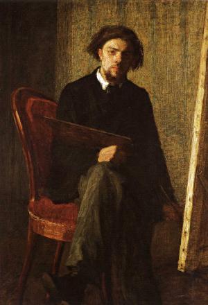 Portrait Künstler Fantin-Latour Henri (1836 Grenoble  - 1904 Buré),2.H. 19.Jh.…