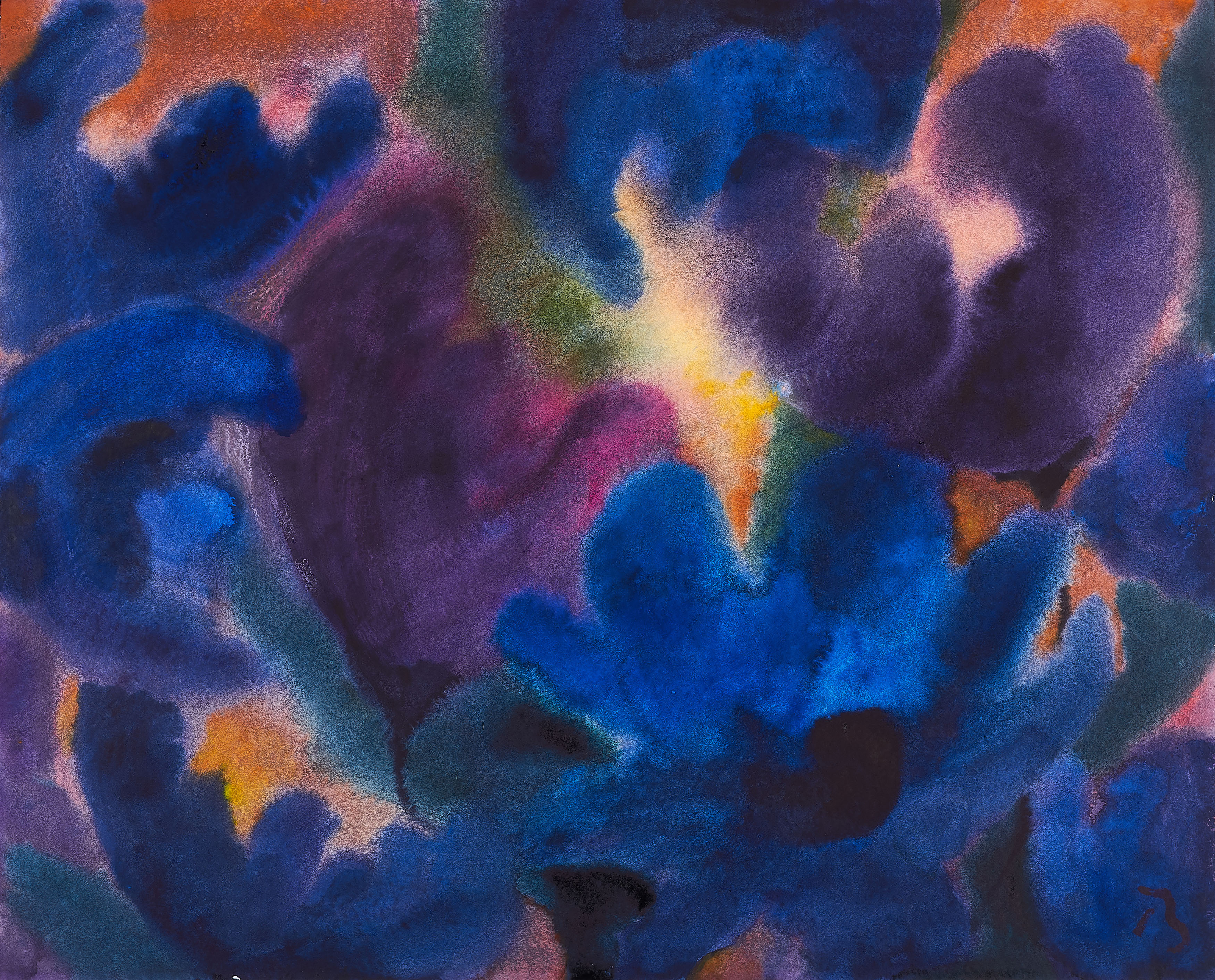 Herbert Beck - Blaue und violette Blueten, 75584-4, Van Ham Kunstauktionen