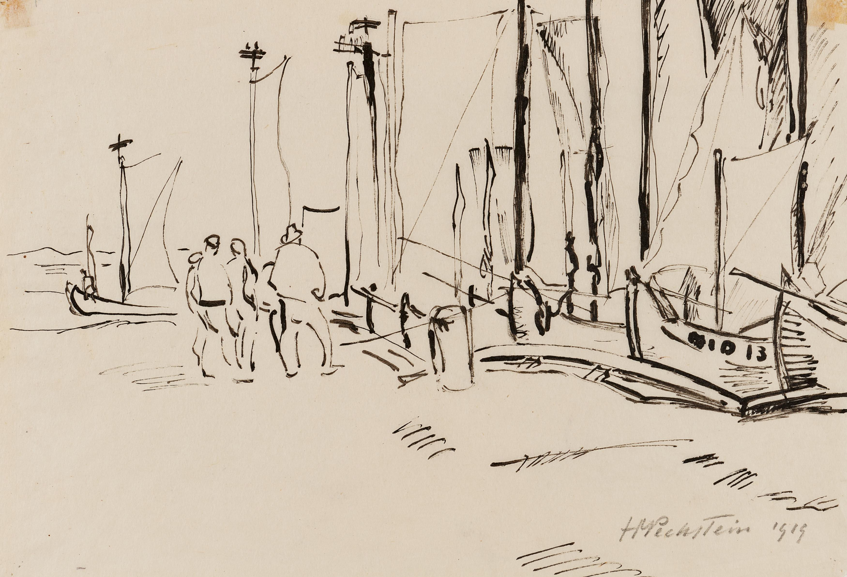 Hermann Max Pechstein - Fischer und Kurenkaehne, 81753-3, Van Ham Kunstauktionen