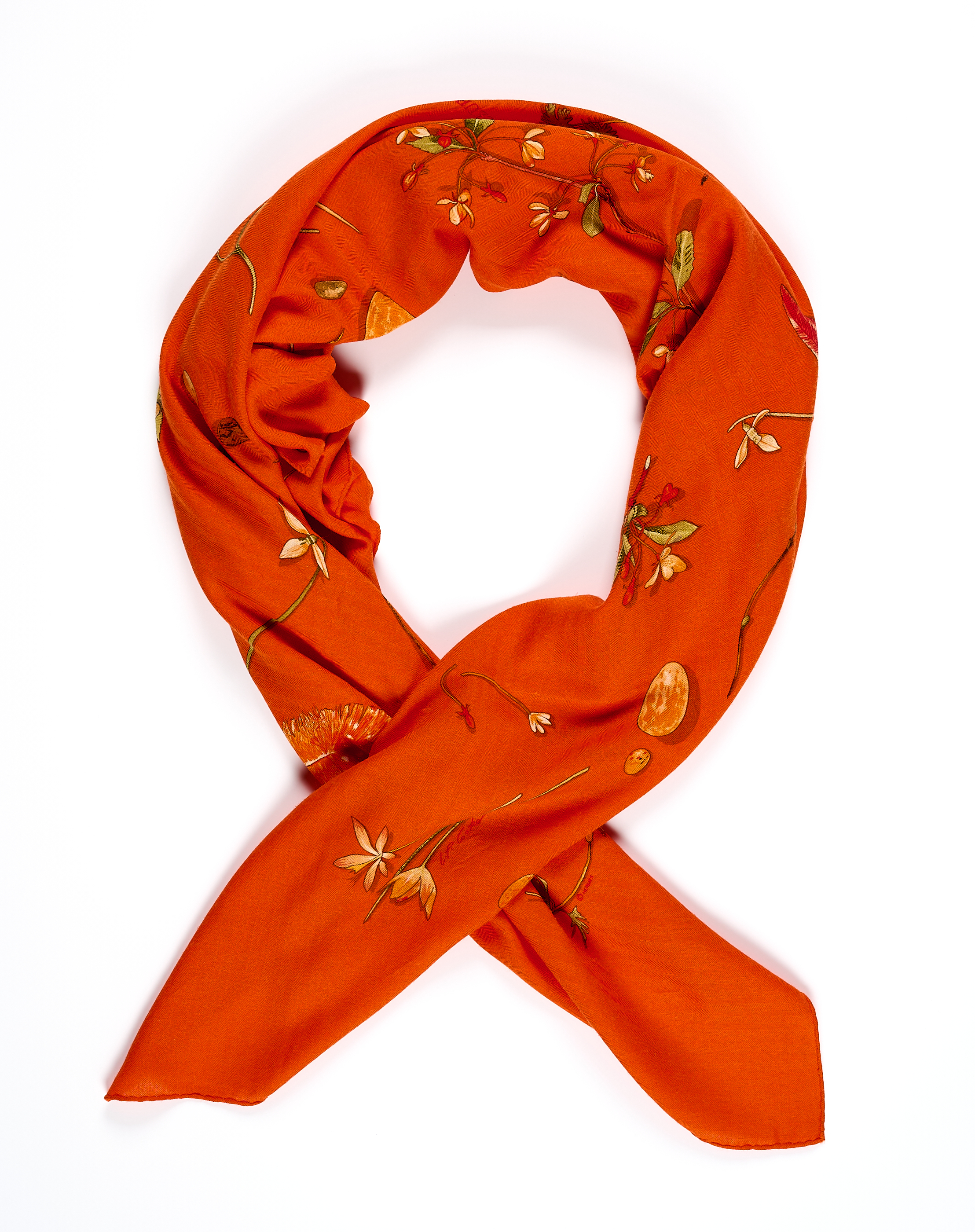 Hermes - Schal Fleurs et Plumes, 77117-55, Van Ham Kunstauktionen