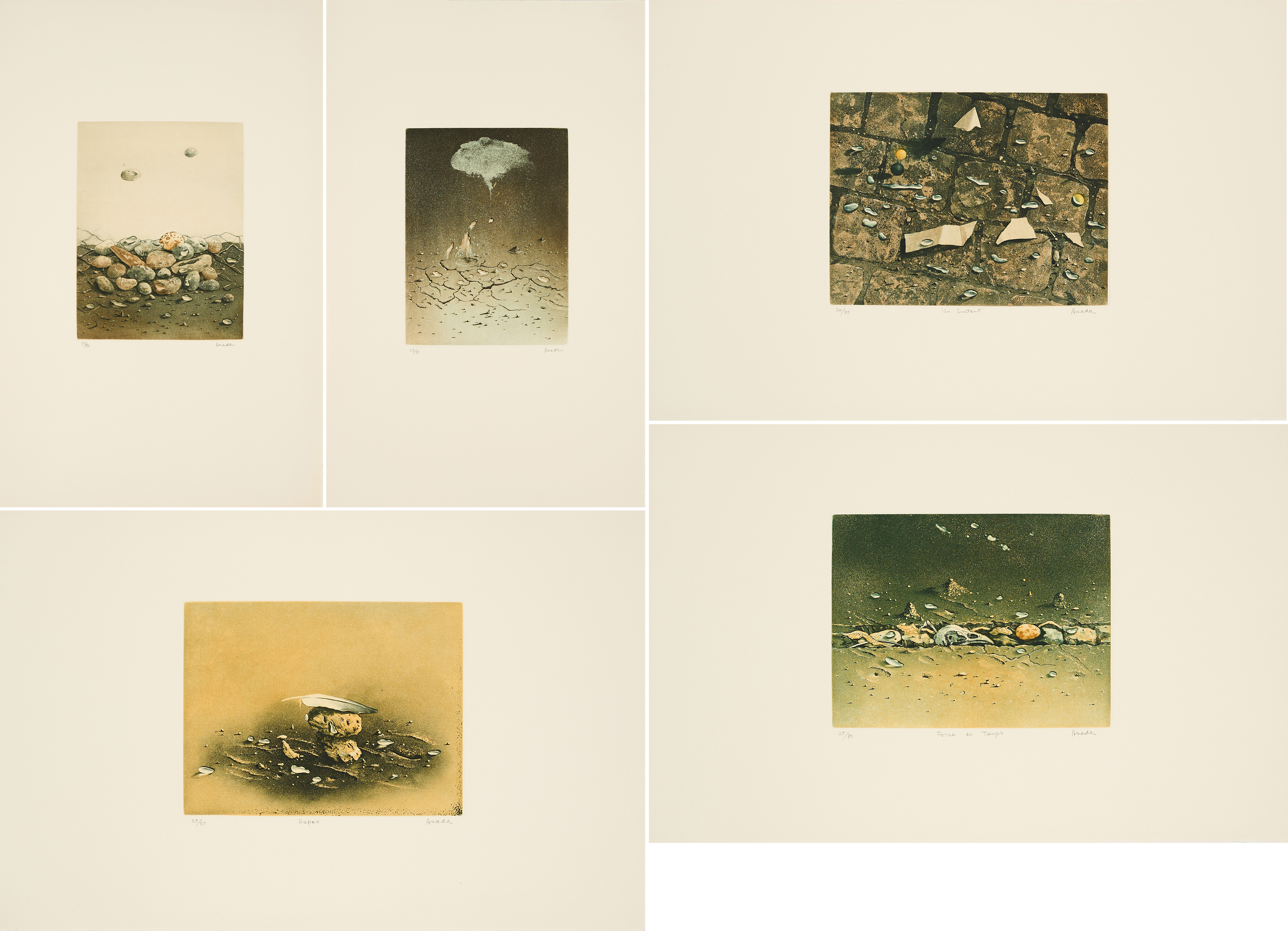 Hiroshi Asada - Konvolut von 5 Druckgrafiken, 60174-584, Van Ham Kunstauktionen