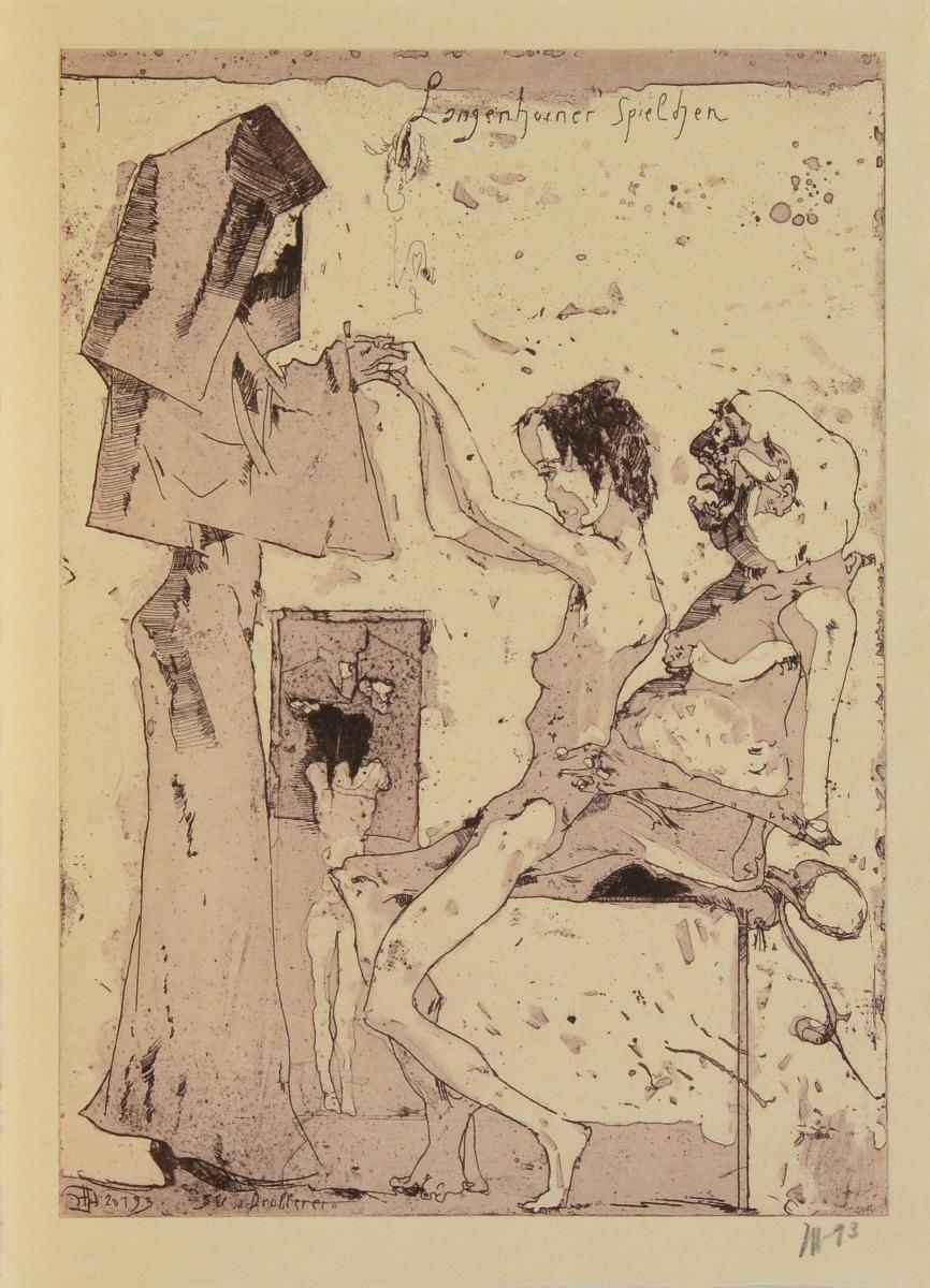 Horst Janssen - Langenhorner Spielchen Drollerei, 62271-15, Van Ham Kunstauktionen
