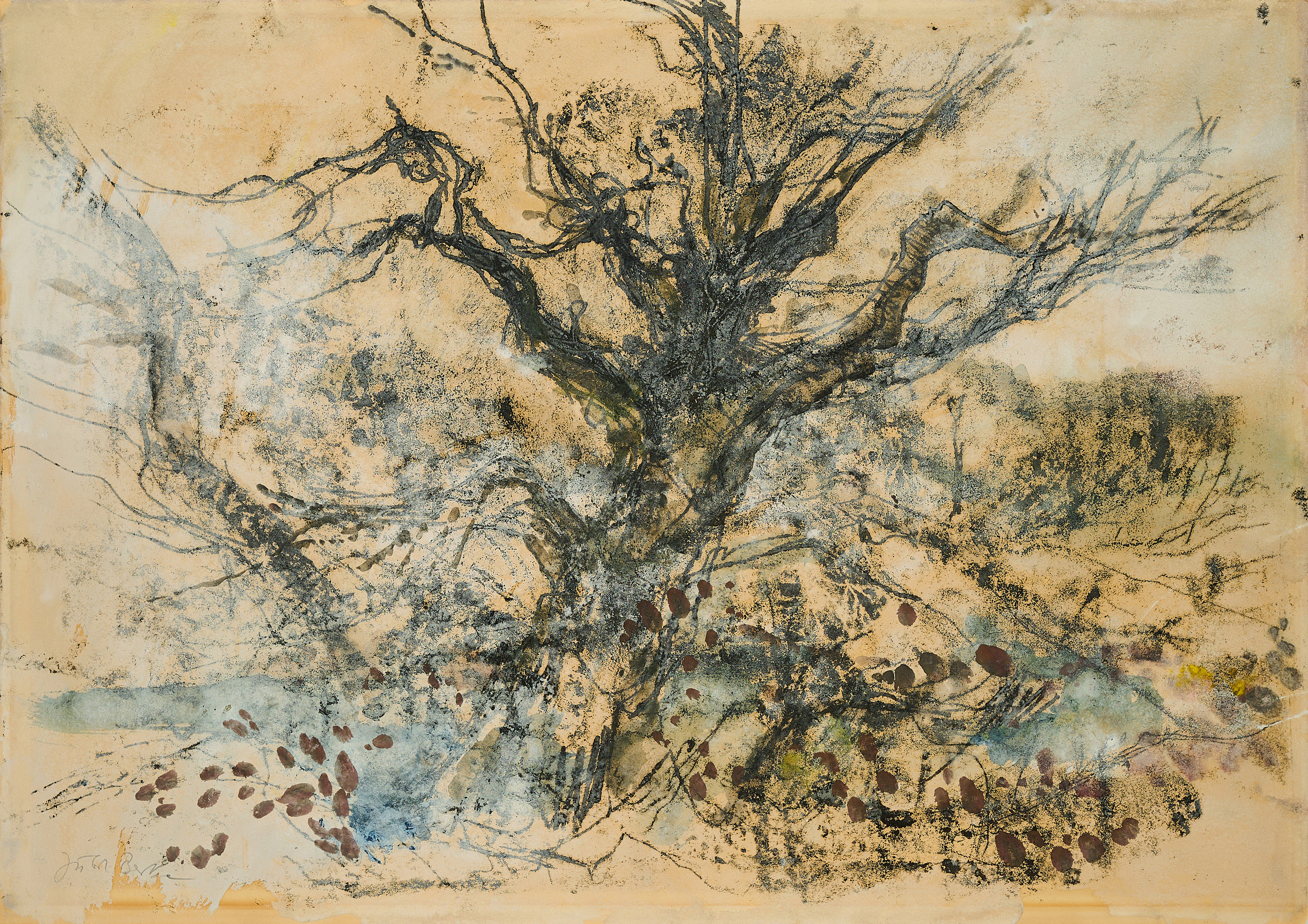 Hubert Berke - Winterlicher Garten, 80374-49, Van Ham Kunstauktionen