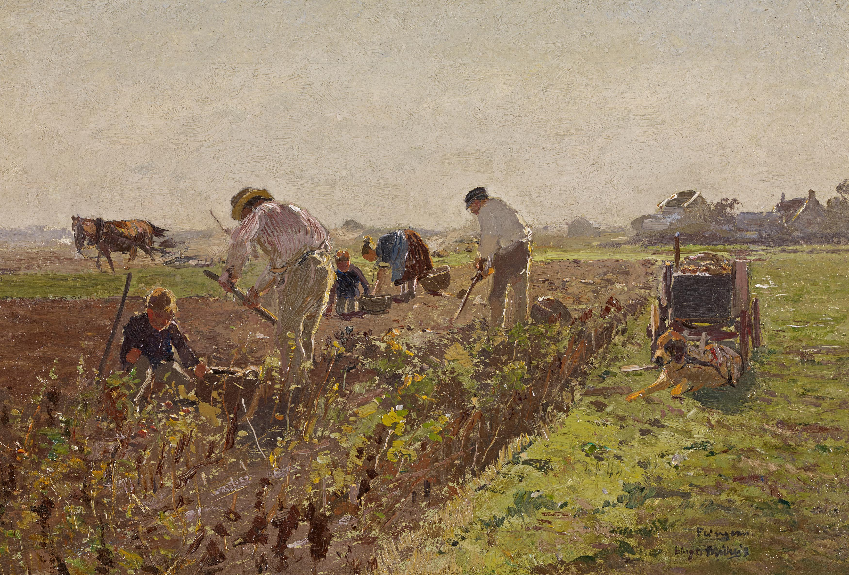 Hugo Muehlig - Auf dem Feld bei Flingern, 69733-4, Van Ham Kunstauktionen