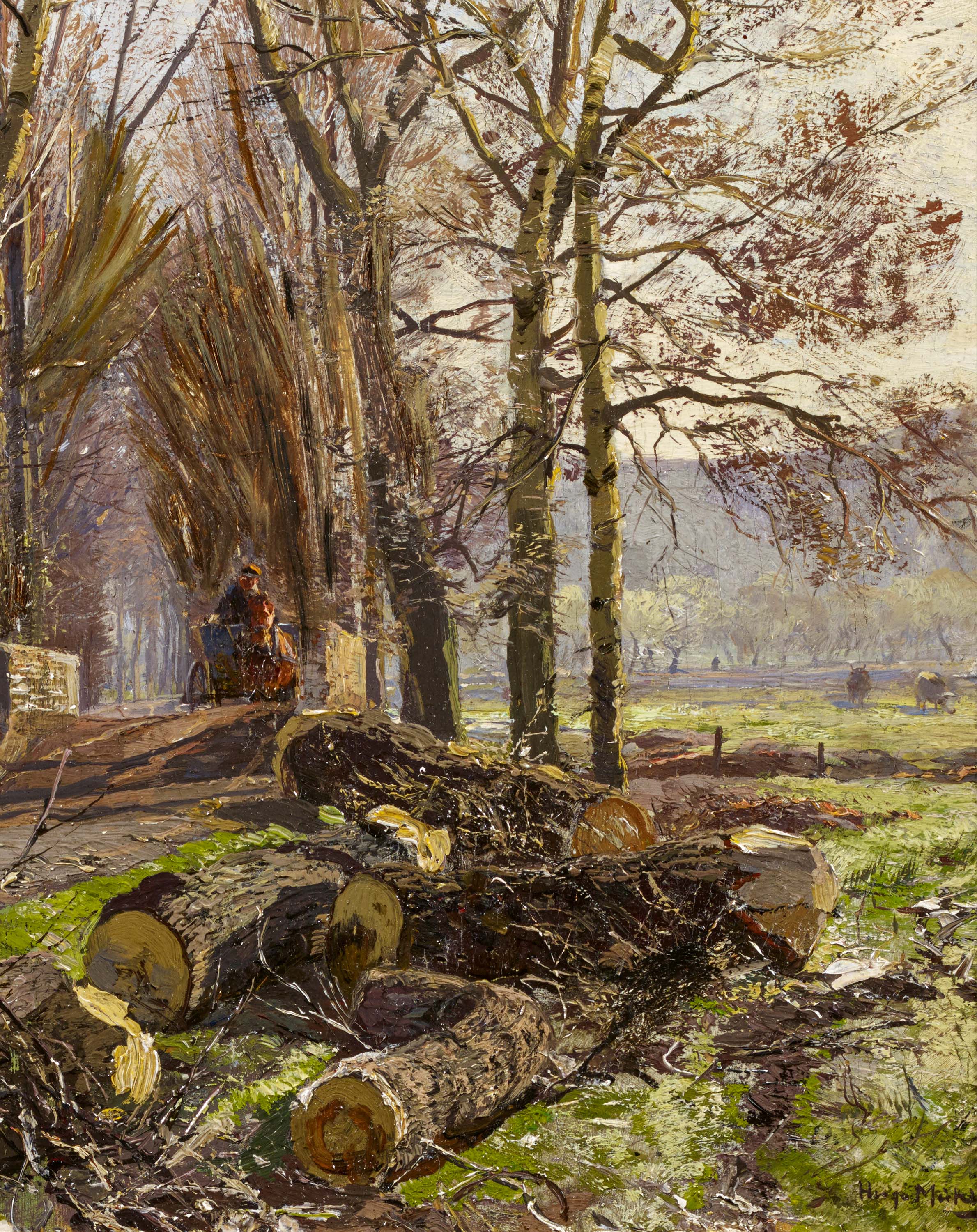 Hugo Muehlig - Vorfruehling an der Grafenberger Allee, 73712-1, Van Ham Kunstauktionen