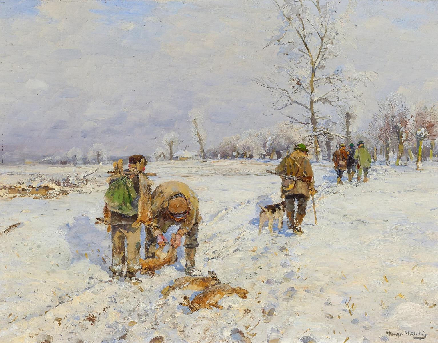 Hugo Muehlig - Nach der Treibjagd, 59258-1, Van Ham Kunstauktionen