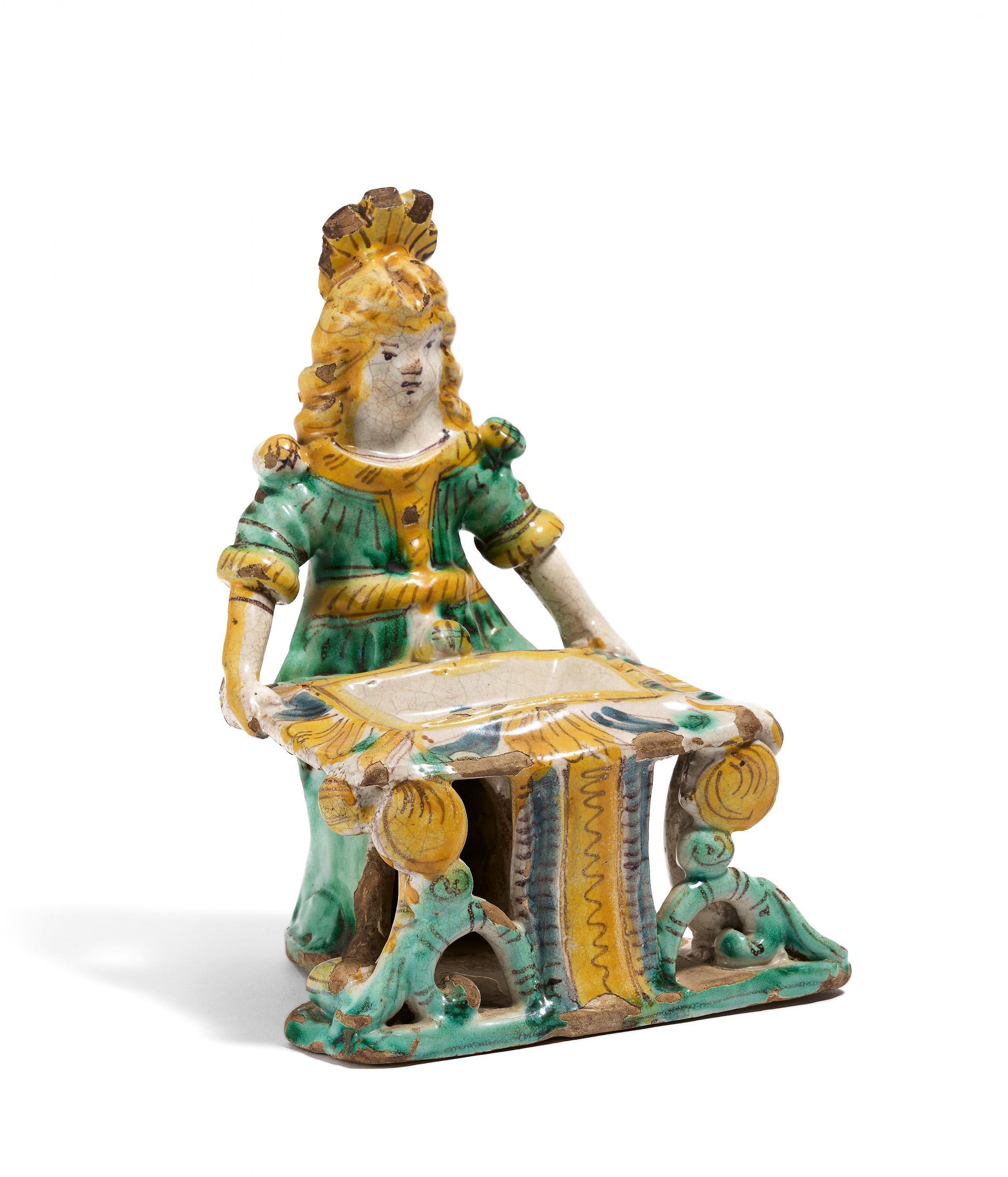 Italien - Saliere mit Frauenfigur, 75318-3, Van Ham Kunstauktionen