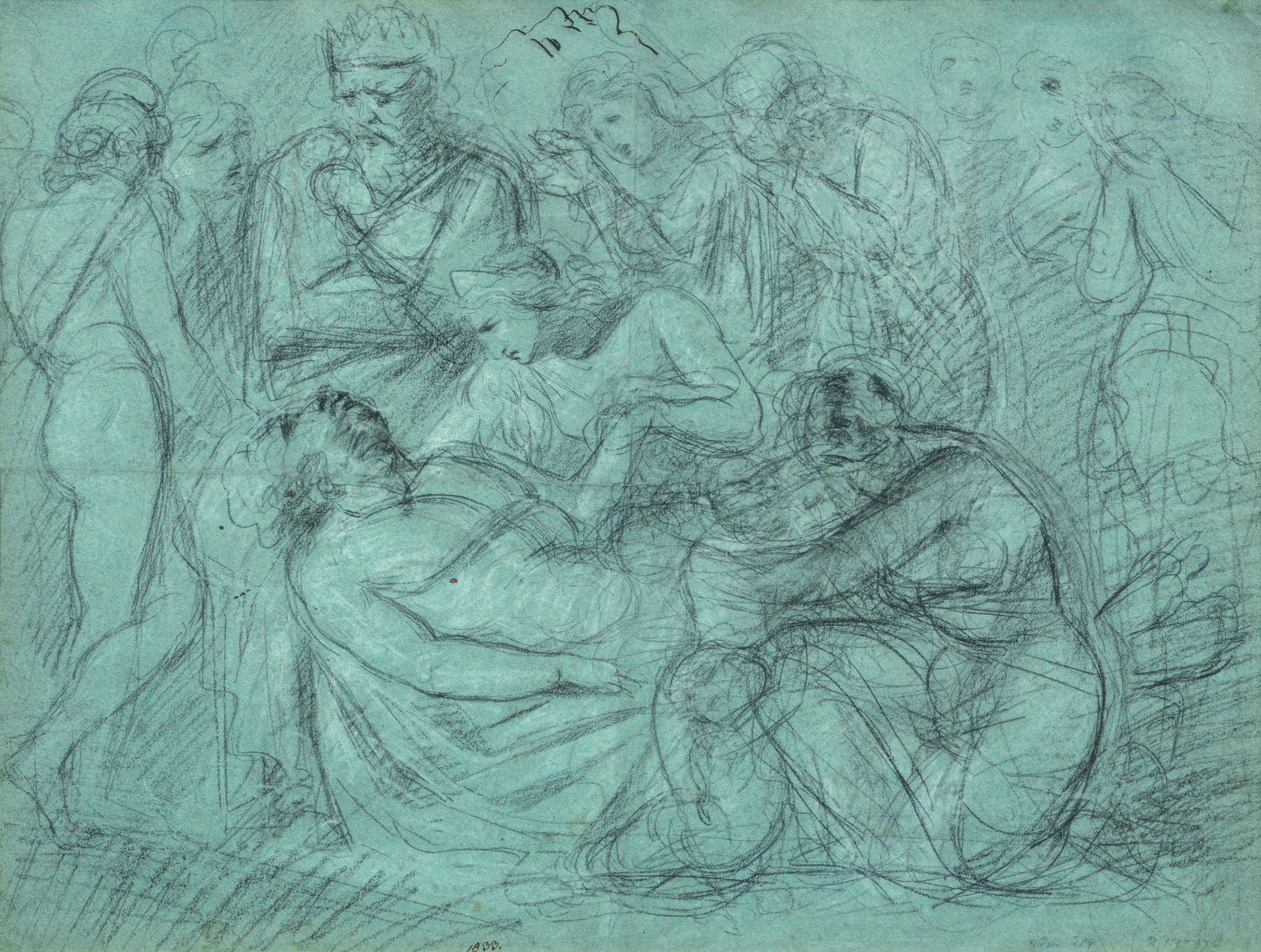 Italienische Schule - Beweinung des Leichnams von Hektor, 77740-34, Van Ham Kunstauktionen