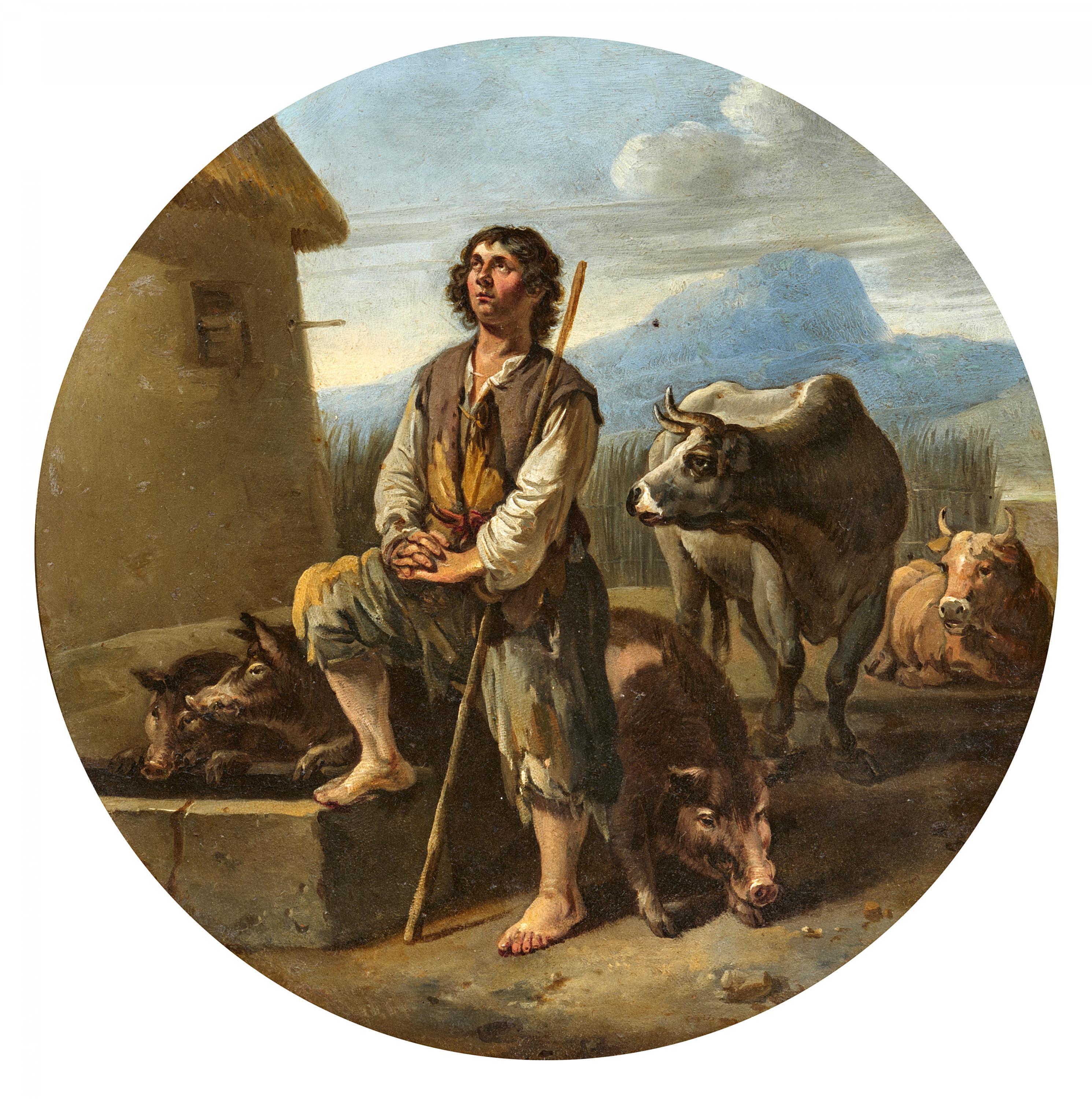 Jacob van Staverden - Der verlorene Sohn als Hirte bei den Tieren, 81530-1, Van Ham Kunstauktionen