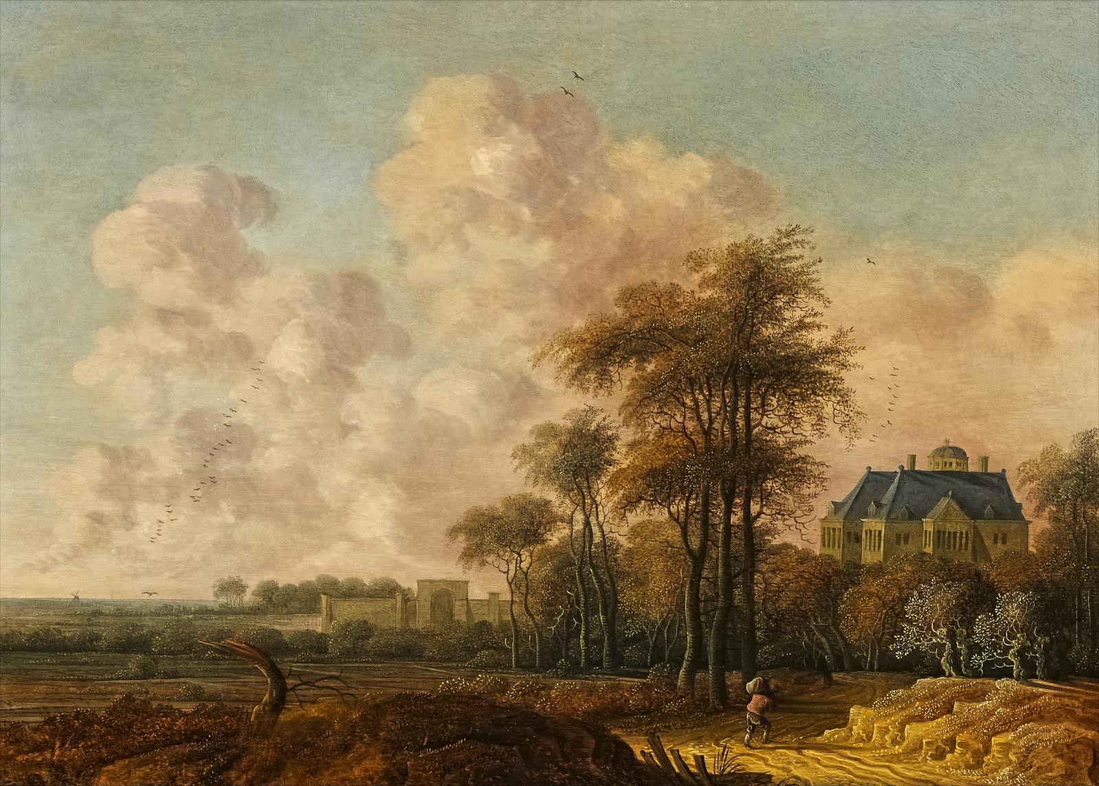 Jacob van der Croos - Landschaft mit Blick auf Huis Ten Bosch<br >, 300012-9, Van Ham Kunstauktionen