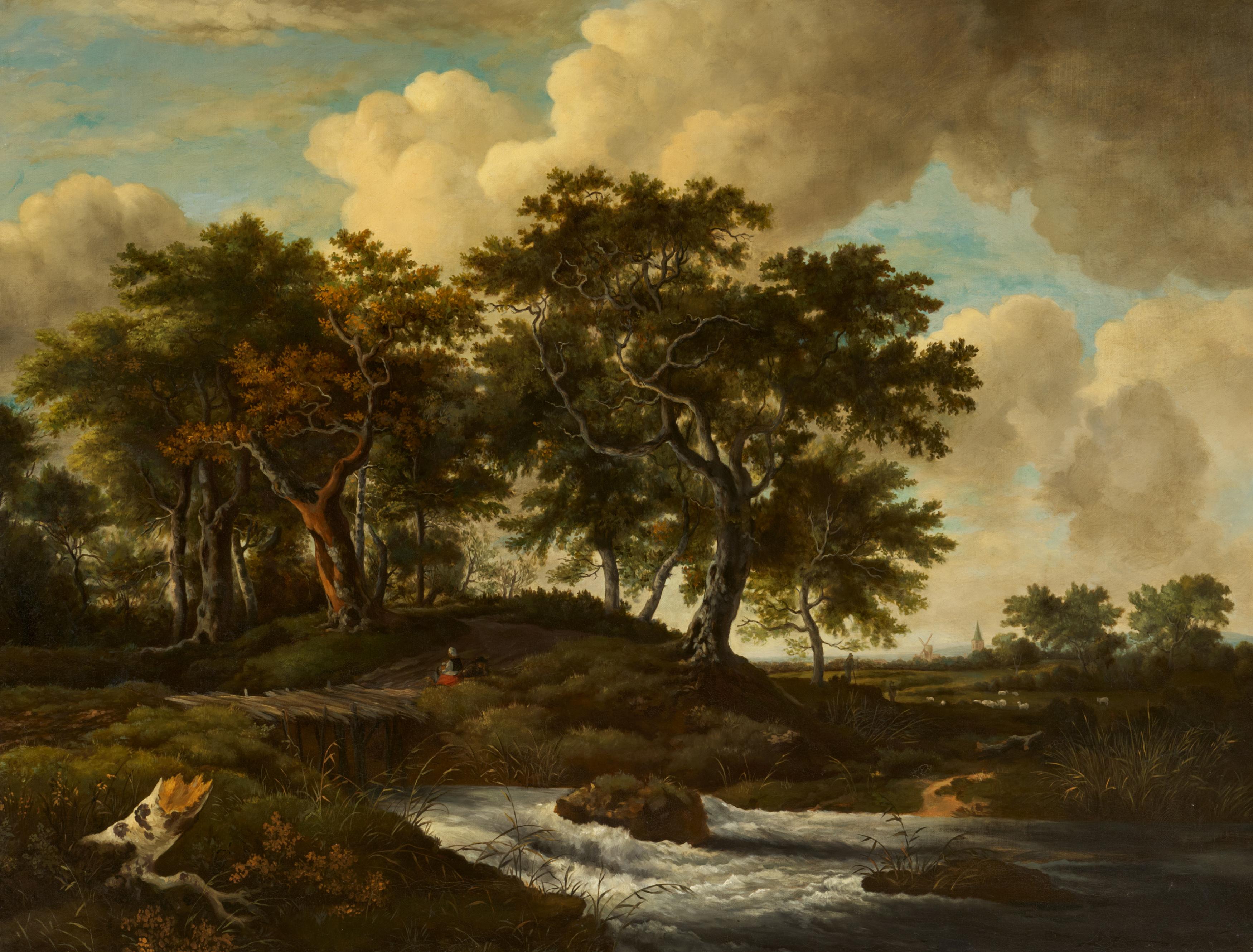 Jakob Isaackszoon van Ruisdael - Eichen an einem Giessbach, 75151-26, Van Ham Kunstauktionen