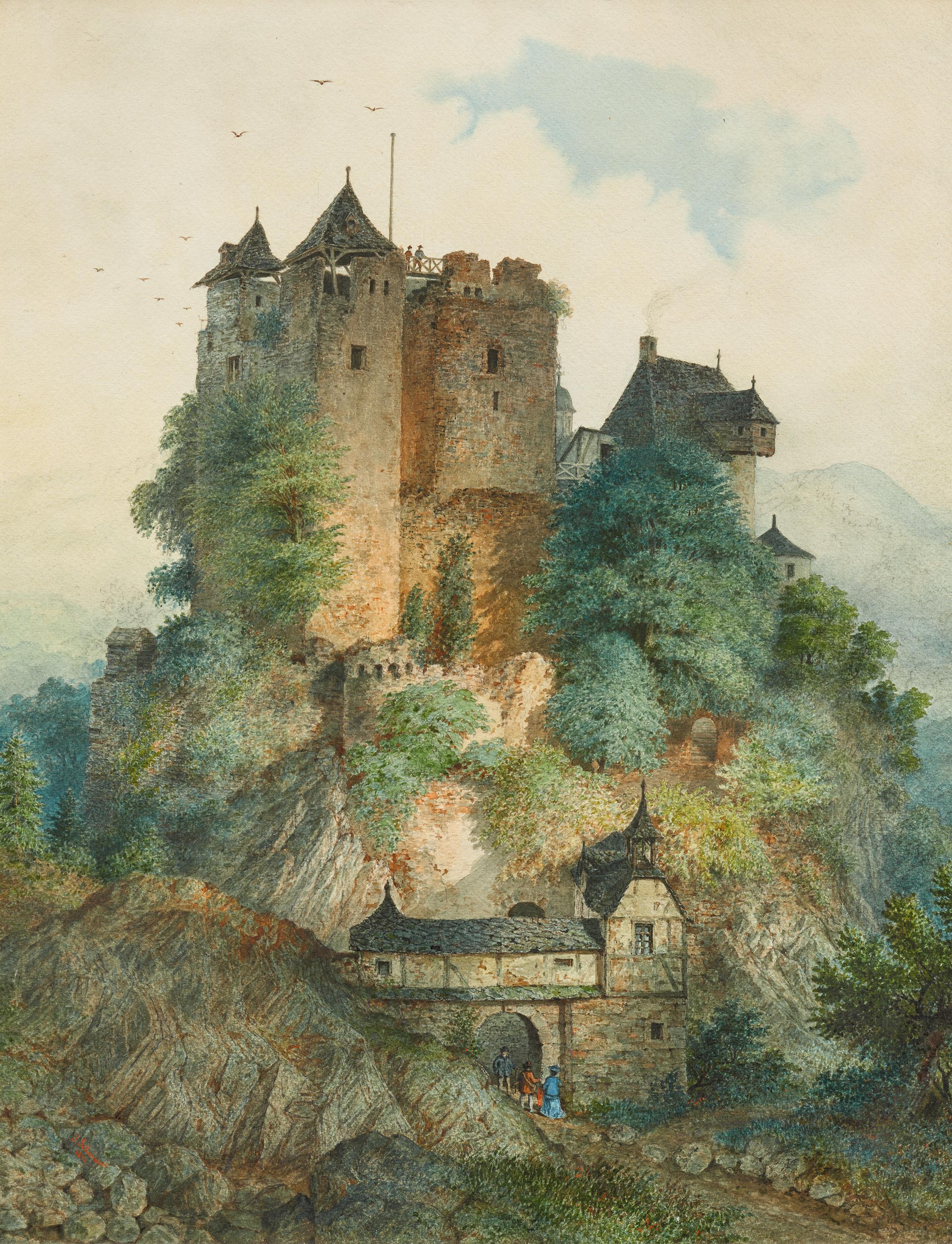Jakob Scheiner - Burg Hohenfels bei Hahnstaetten, 81961-5, Van Ham Kunstauktionen