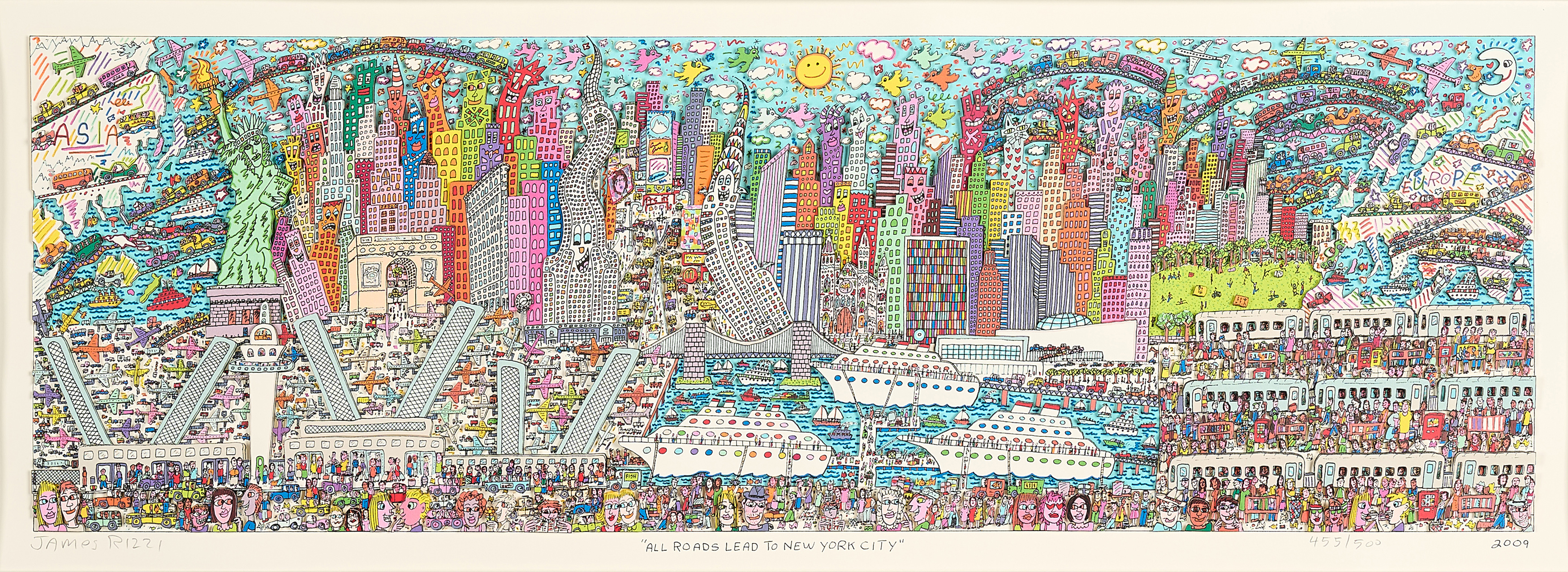 James Rizzi - All Roads leed to New York City, 81237-1, Van Ham Kunstauktionen