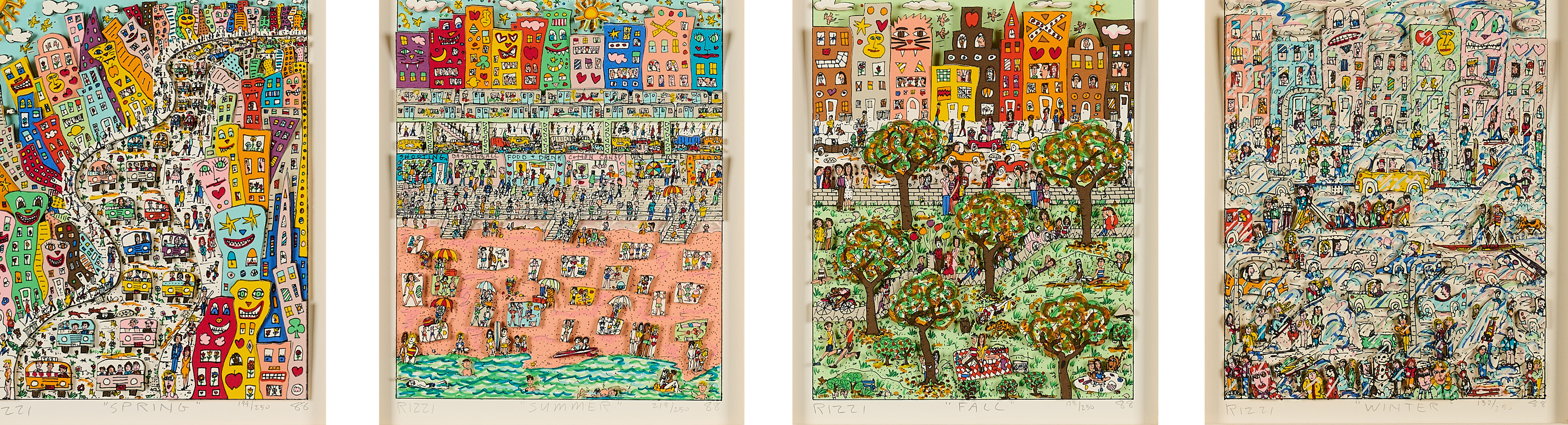 James Rizzi - Four Seasons Spring Summer Fall Winter, 81417-9, Van Ham Kunstauktionen