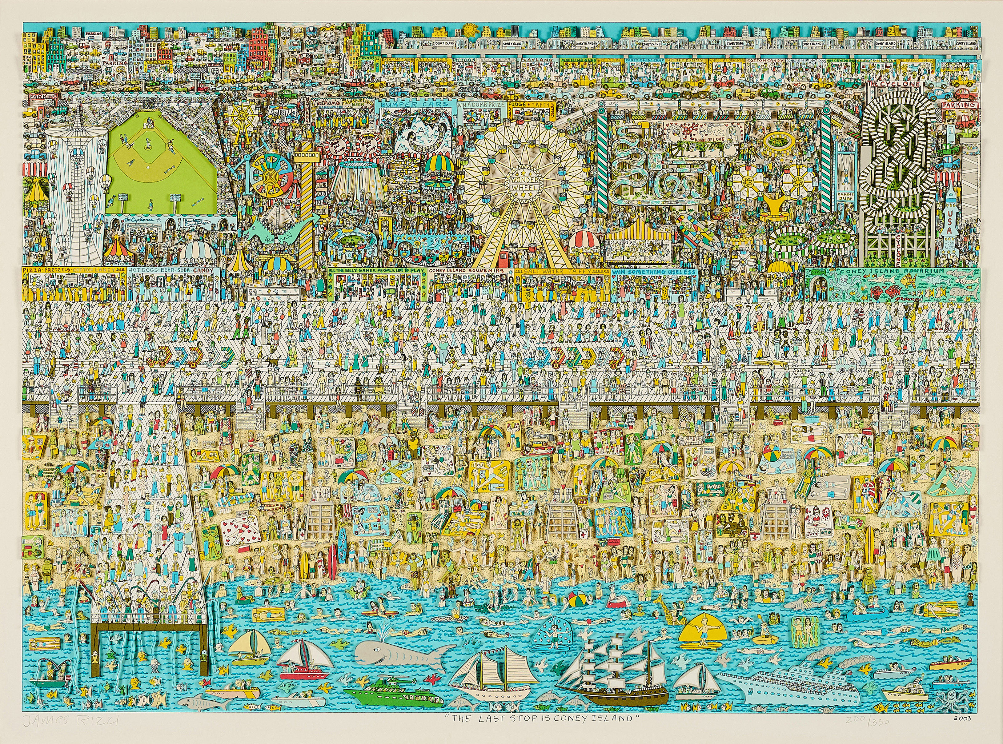 James Rizzi - The last Stop is Coney Island, 81417-4, Van Ham Kunstauktionen