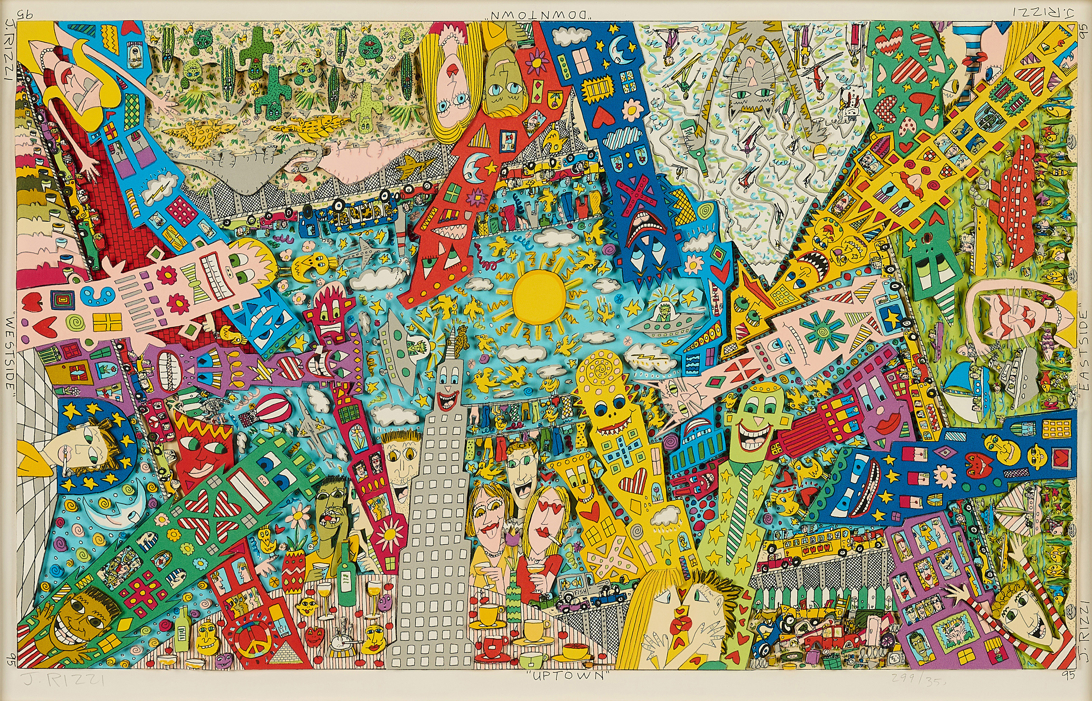 James Rizzi - Uptown - Eastside - Downtown - Westside, 81417-8, Van Ham Kunstauktionen