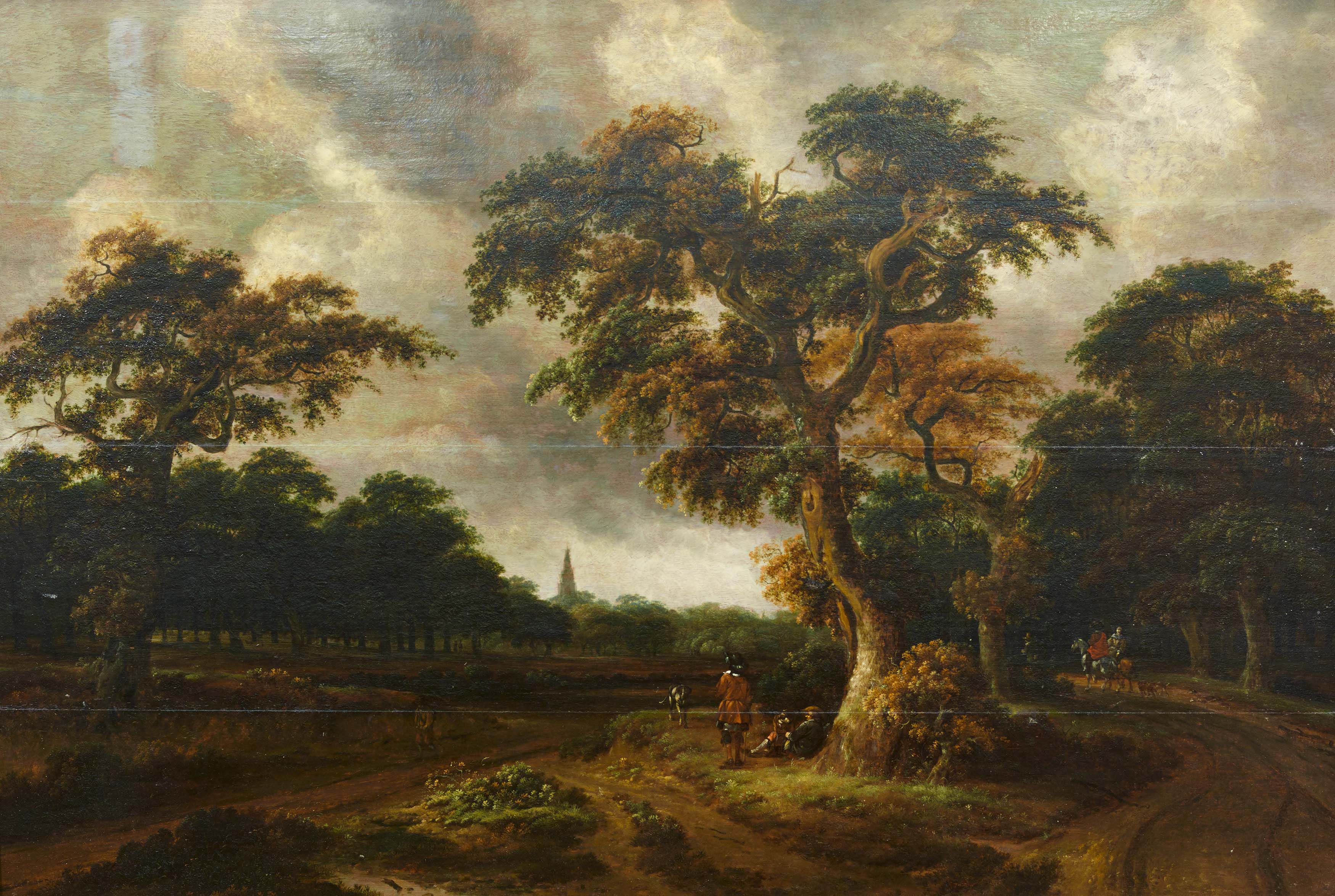 Jan III van Kessel - Waldlandschaft mit Hirten an einem Pfad, 73514-7, Van Ham Kunstauktionen