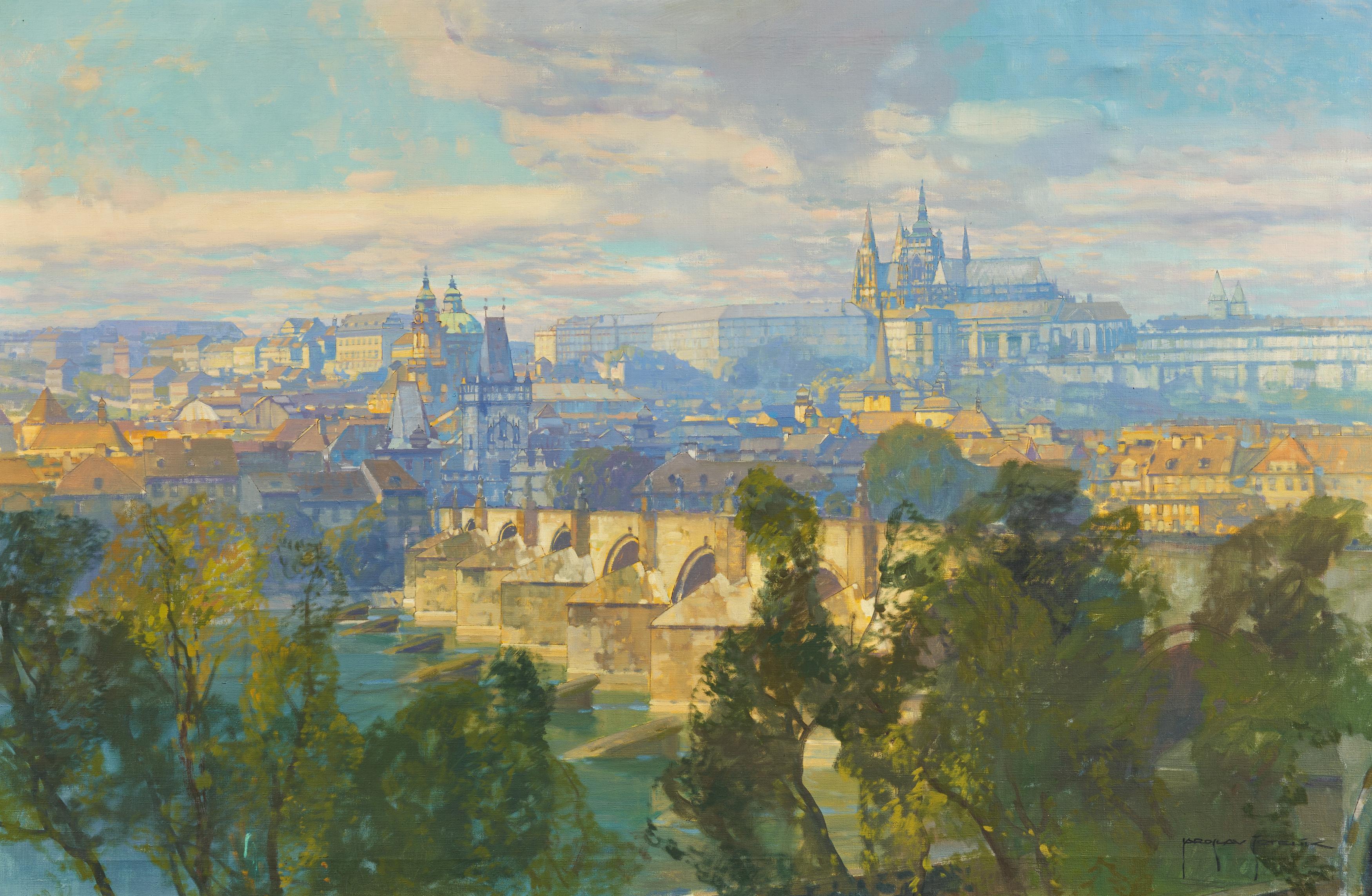 Jaroslav Setelik - Prag Blick auf Hradschin, 81393-1, Van Ham Kunstauktionen