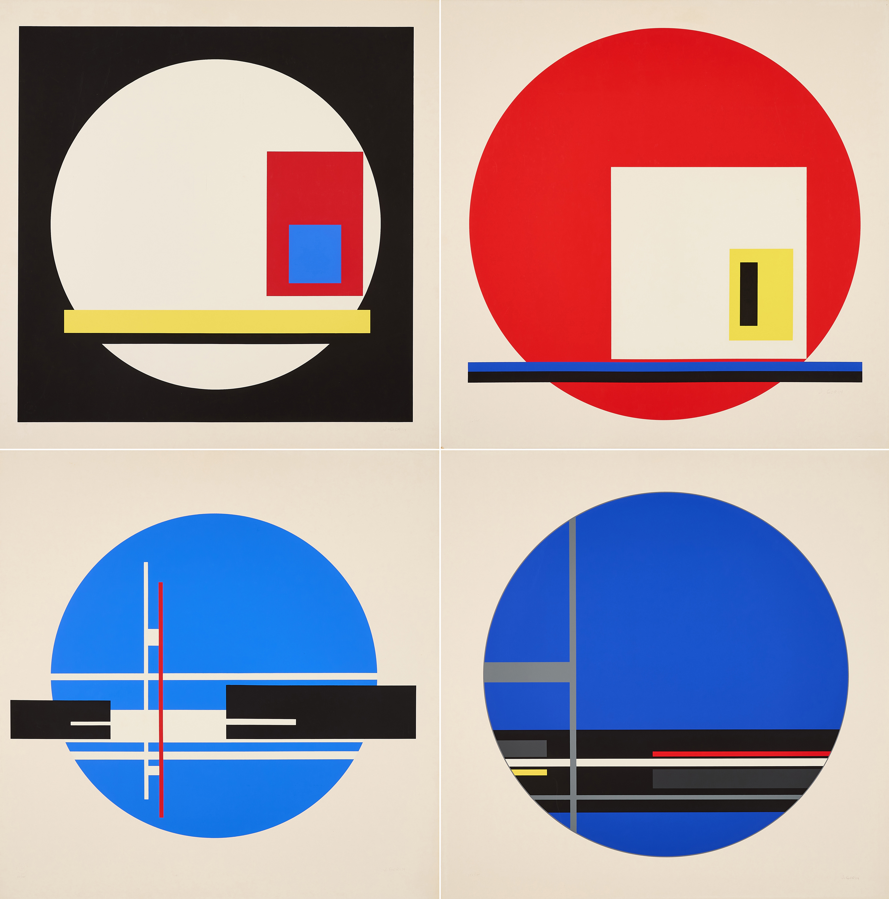 Jean Albert Gorin - Serie von 4 Serigrafien, 76574-49, Van Ham Kunstauktionen