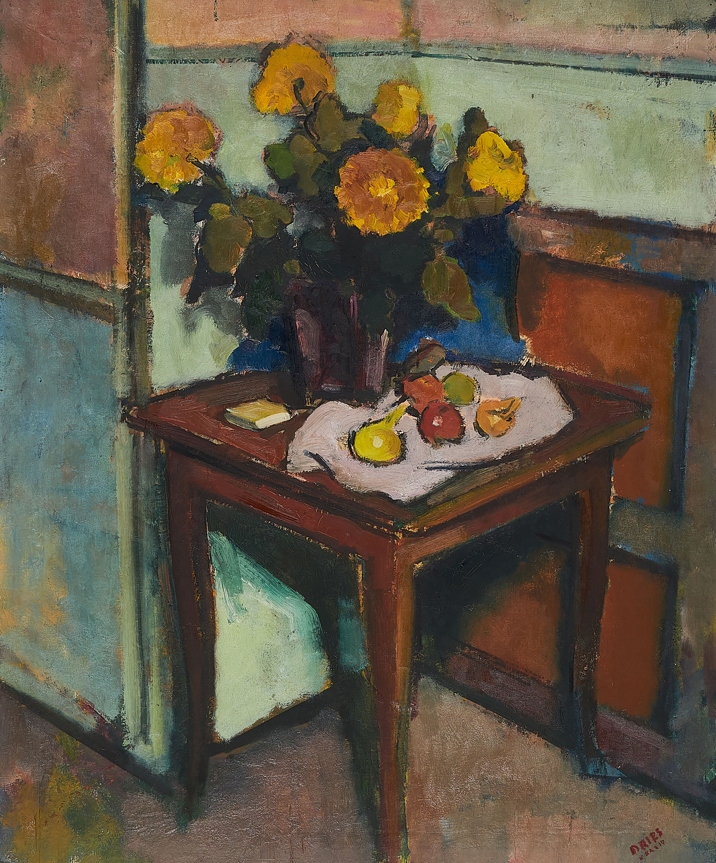 Jean Dries - Table aux Chrysanthemes, 69637-4, Van Ham Kunstauktionen