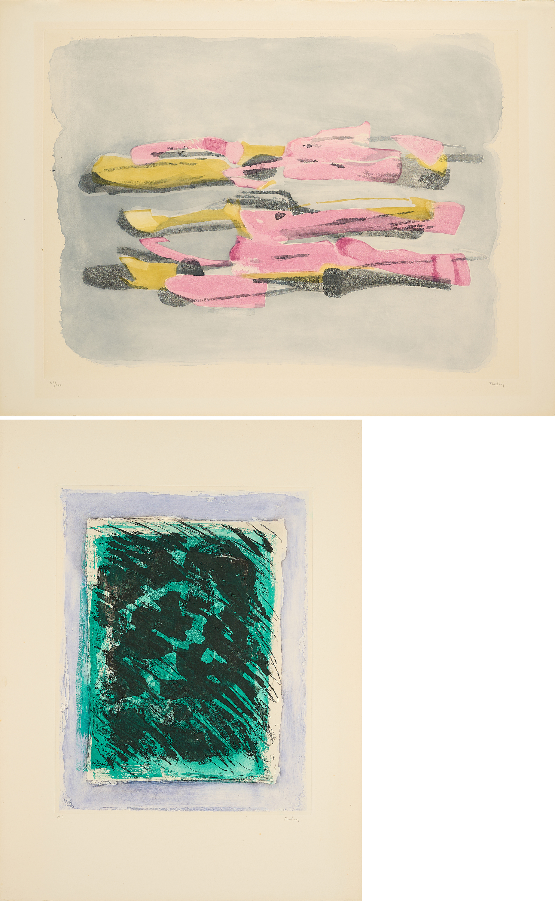 Jean Fautrier - Konvolut von 2 Druckgrafiken, 60174-459, Van Ham Kunstauktionen