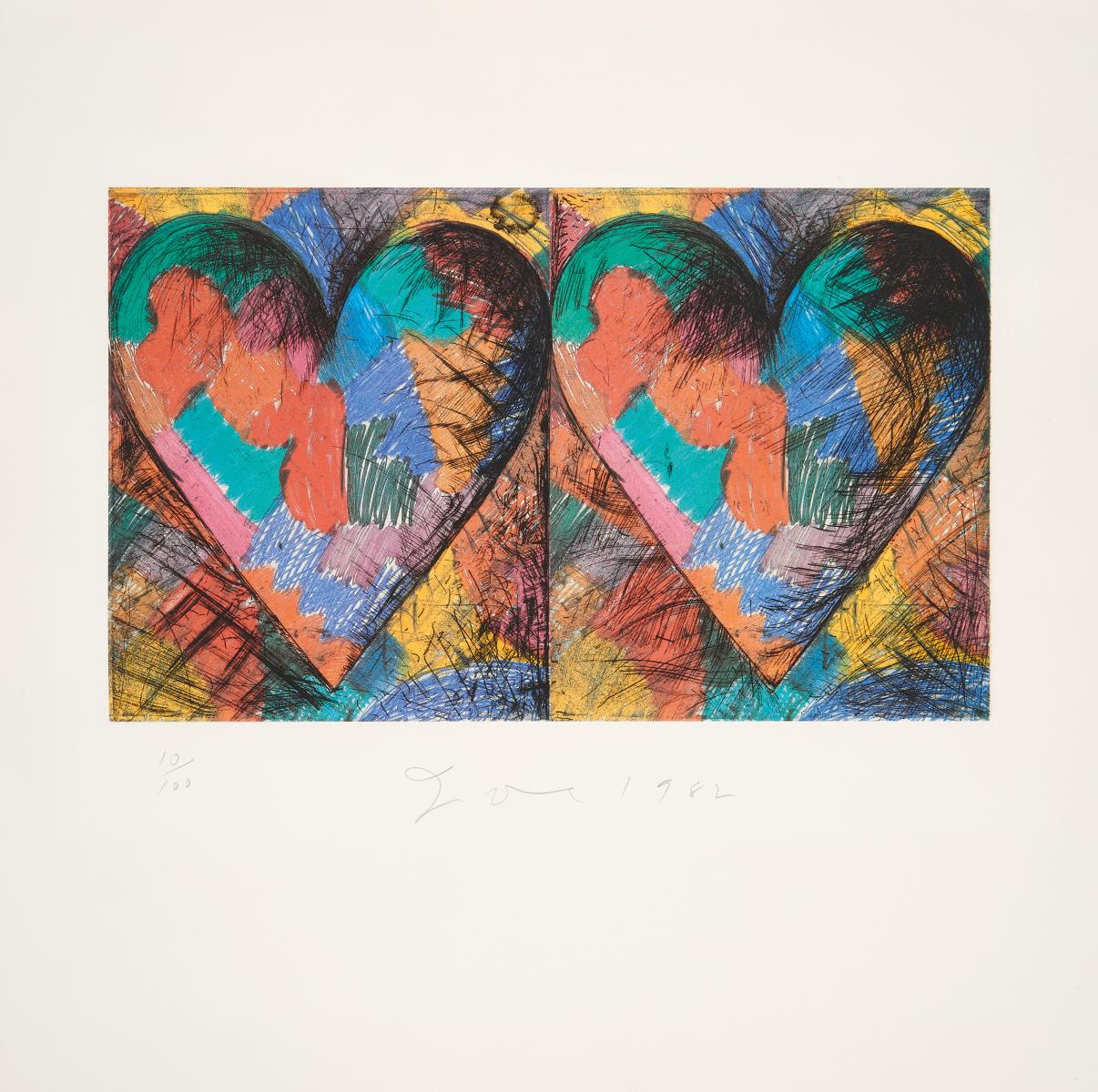 Jim Dine - Louisiana Hearts, 57856-2, Van Ham Kunstauktionen