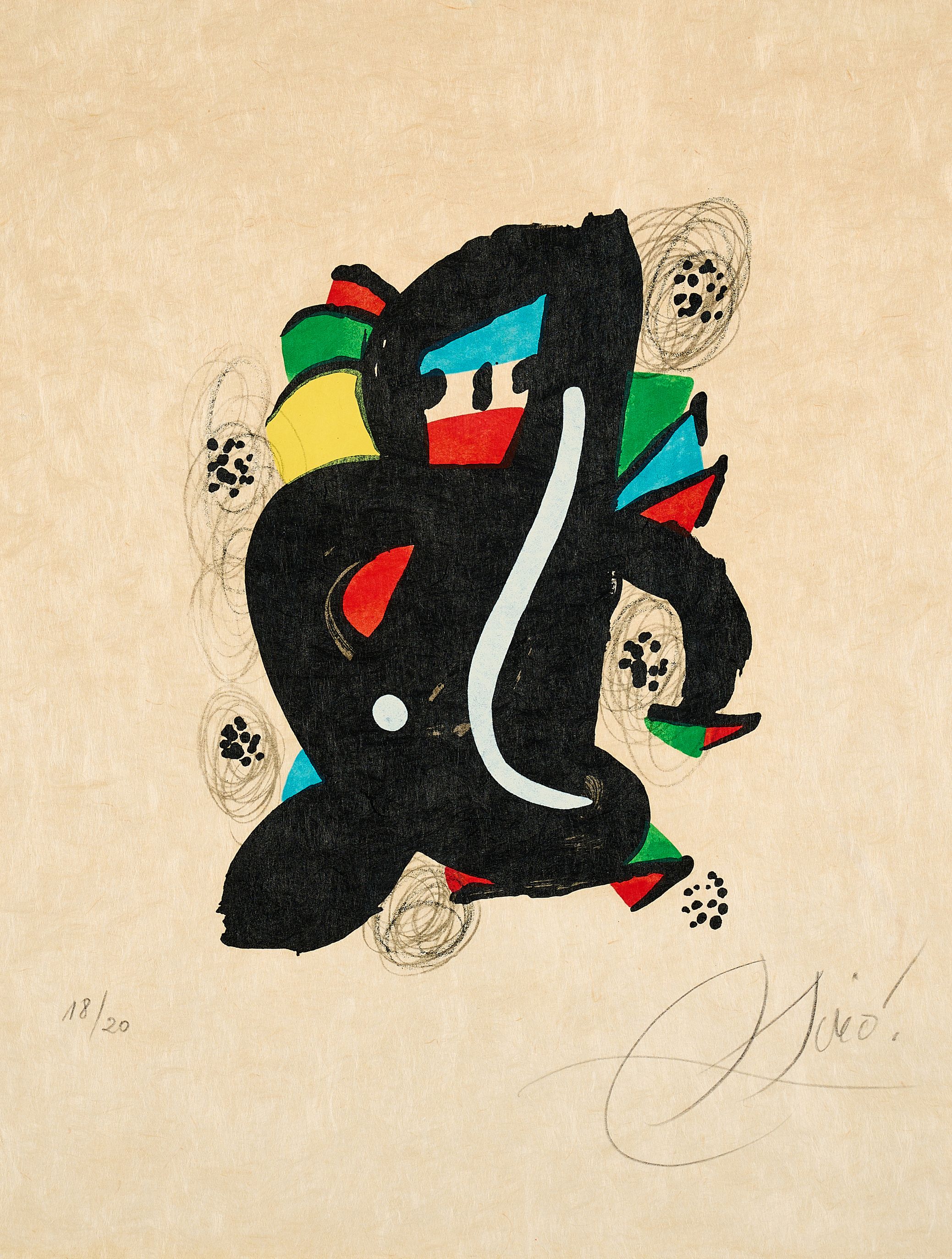 Joan Miro - Aus La melodie acide, 77543-2, Van Ham Kunstauktionen