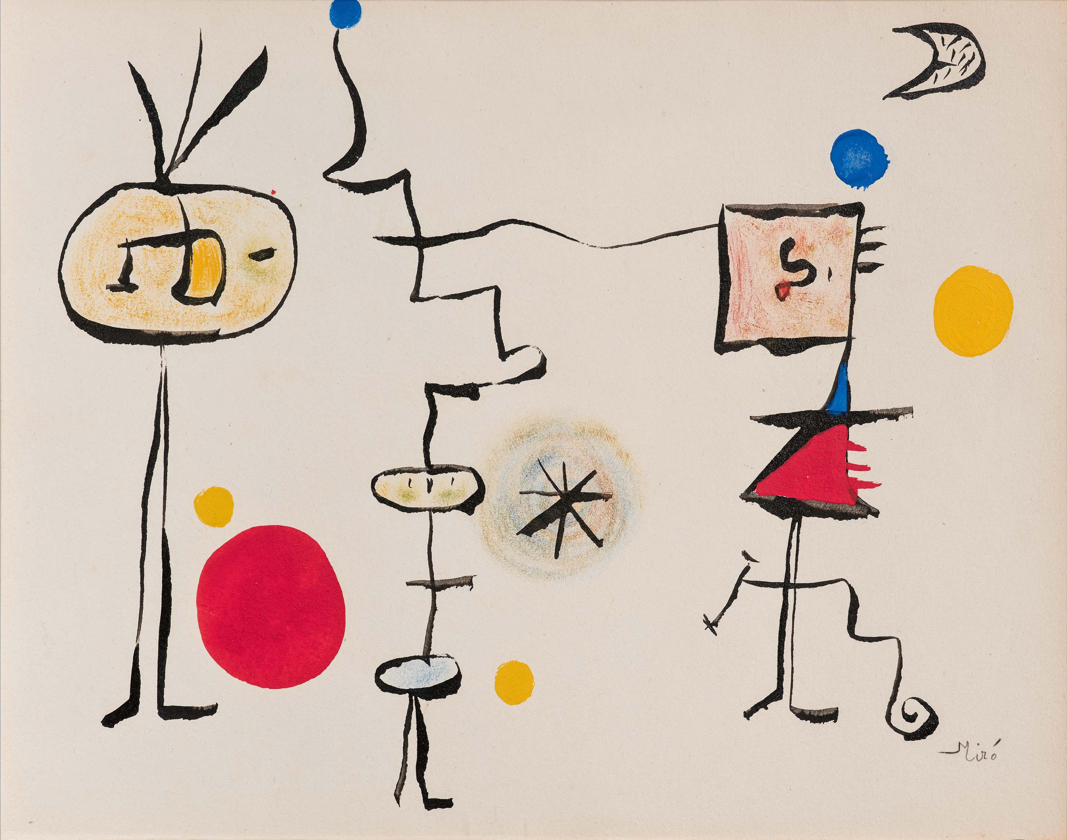 Joan Miro - Ohne Titel, 76907-2, Van Ham Kunstauktionen