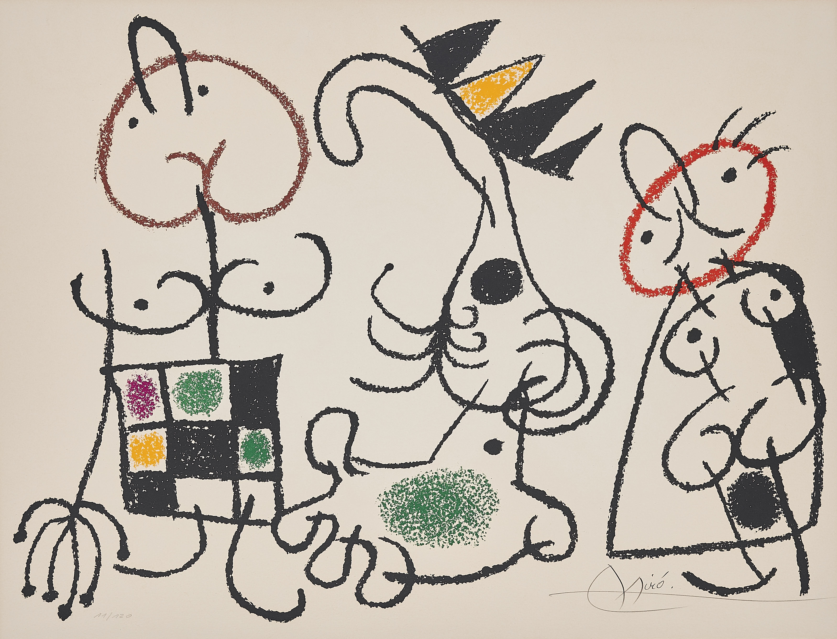Joan Miro - Ohne Titel Aus Ubu auf den Balearen, 74037-1, Van Ham Kunstauktionen