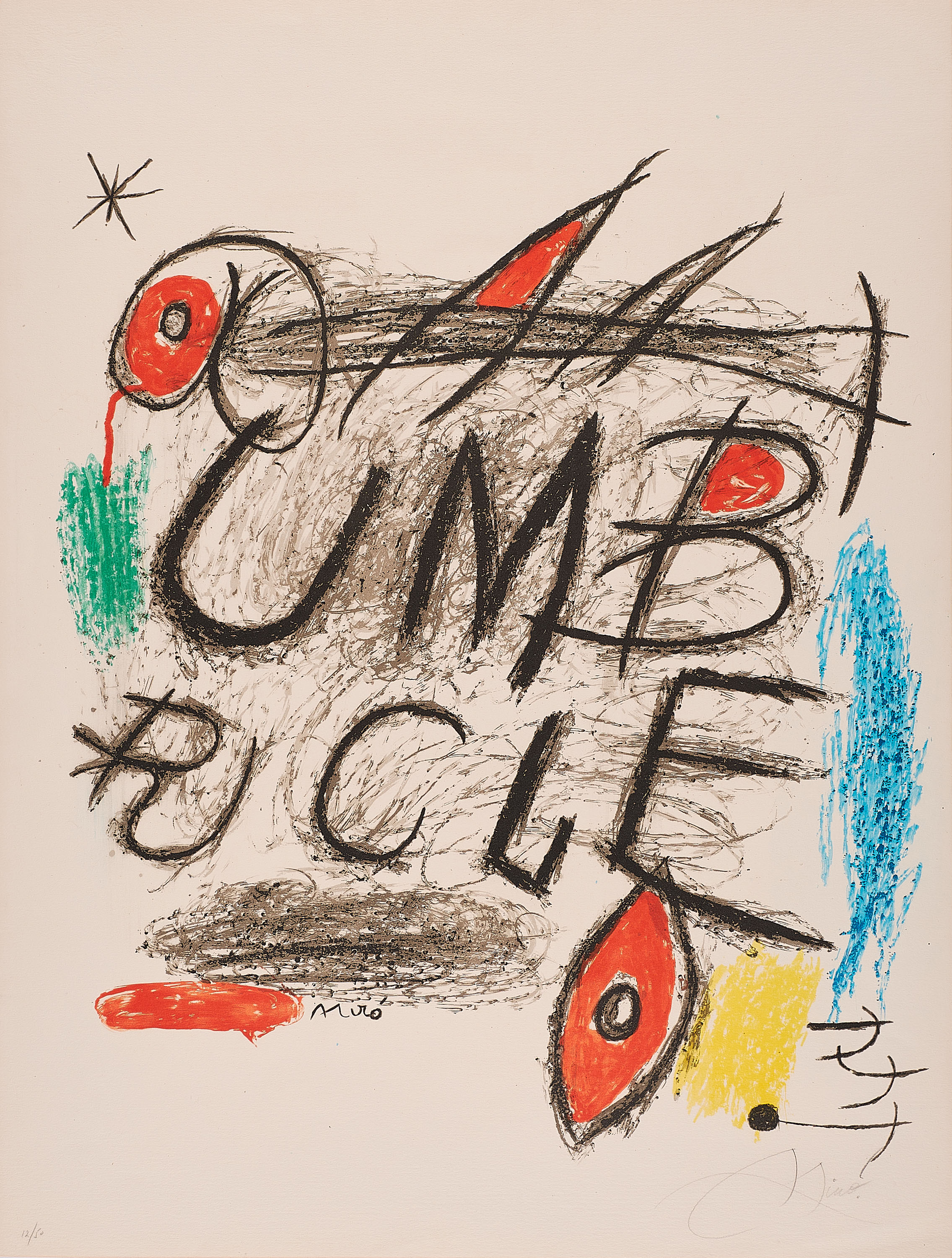 Joan Miro - Plakat fuer den Film Umbracle, 76106-1, Van Ham Kunstauktionen