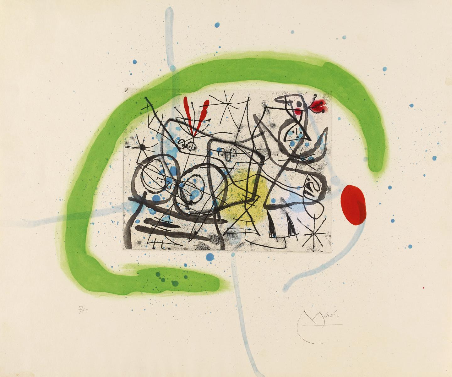 Joan Miro - Preparatifs dOiseaux IV, 66922-3, Van Ham Kunstauktionen