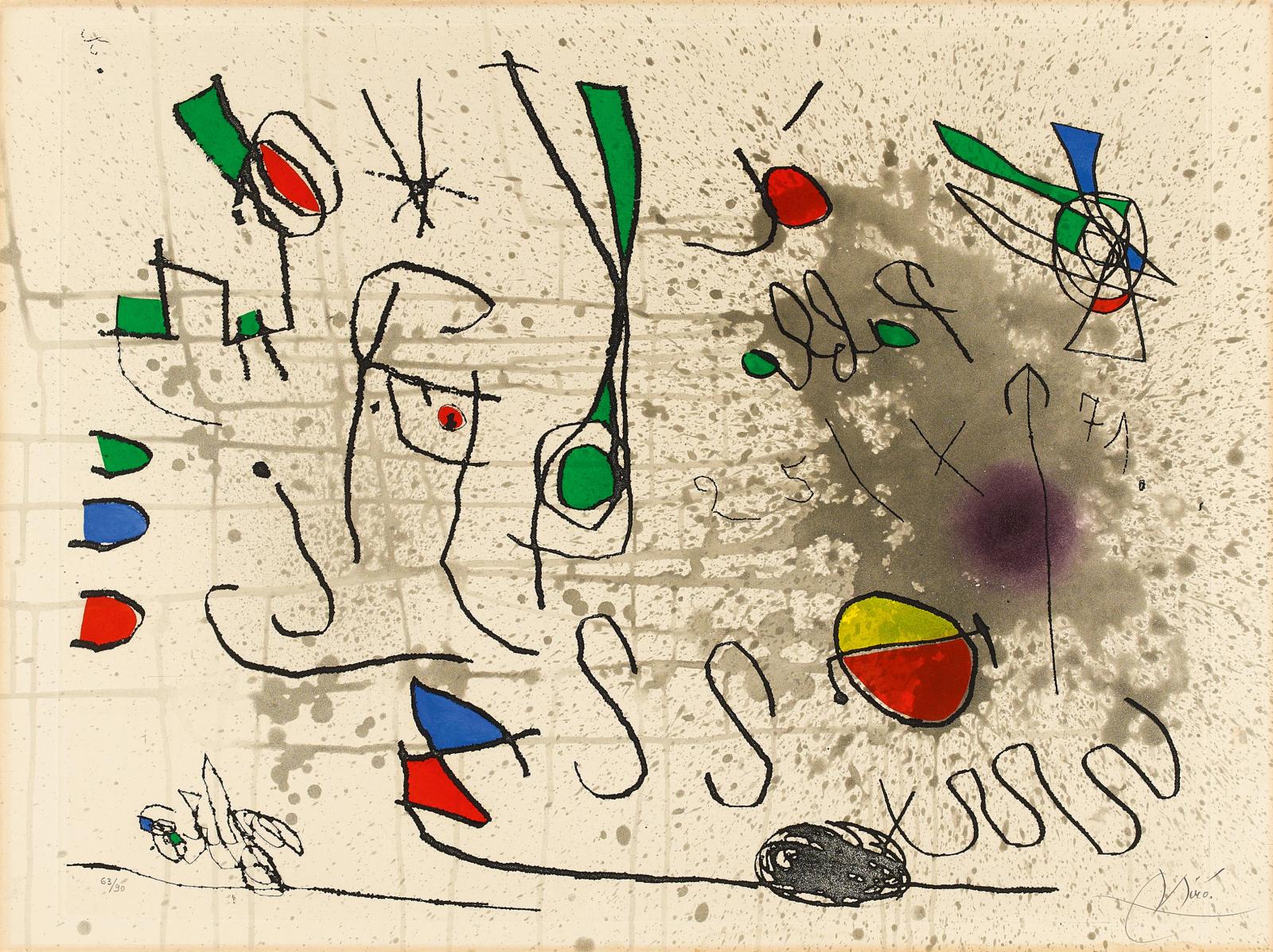 Joan Miro - Hommage a Picasso, 56502-1, Van Ham Kunstauktionen