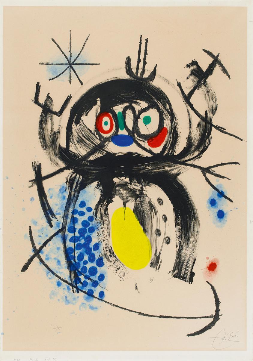 Joan Miro - Lautomobiliste a moustaches, 56623-1, Van Ham Kunstauktionen
