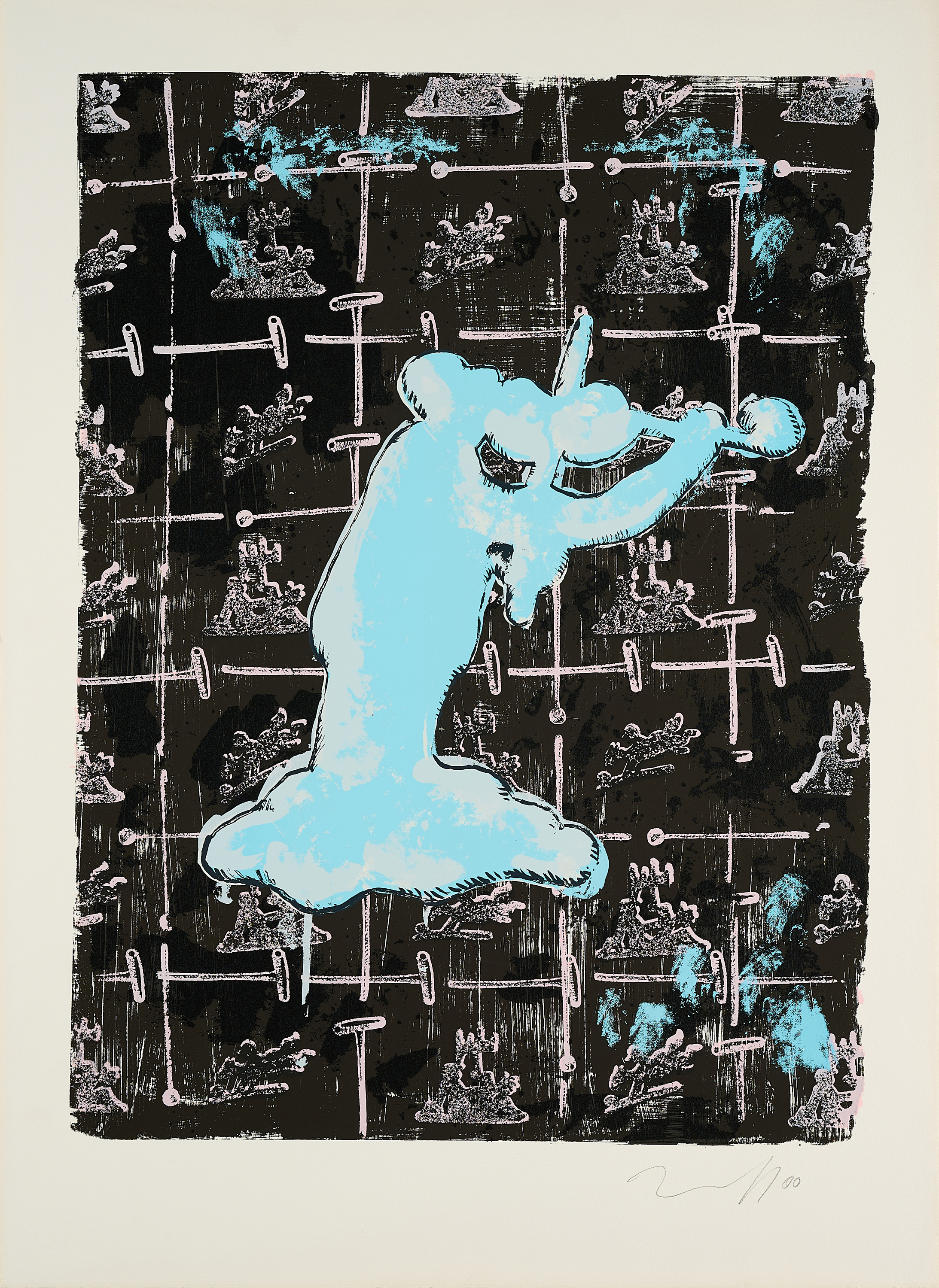 Joerg Immendorff - Beethoven Aus Beethoven 2000  diesen Kuss der ganzen Welt, 81629-5, Van Ham Kunstauktionen