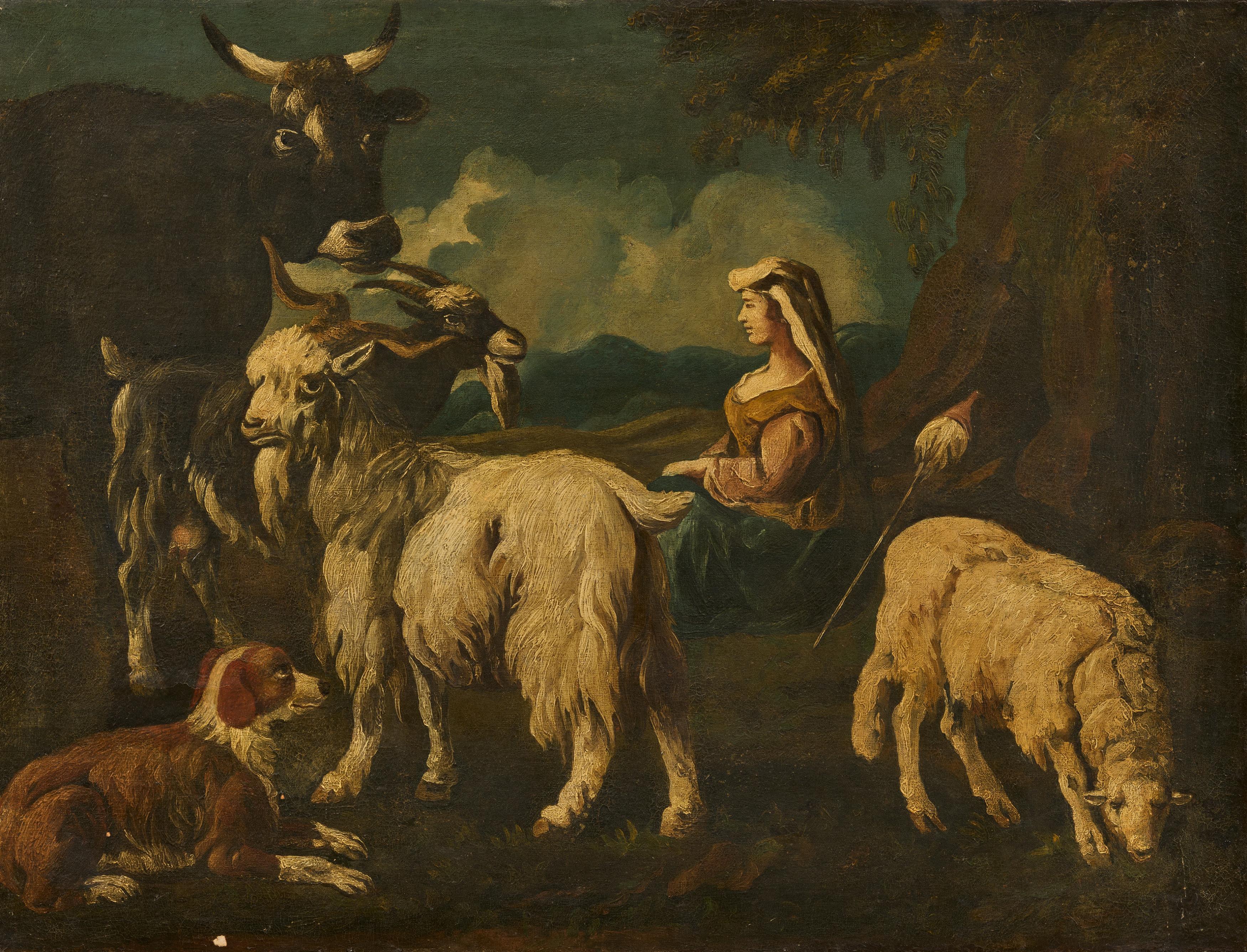 Johann Heinrich Roos - Hirten mit ihrem Vieh, 75326-26, Van Ham Kunstauktionen