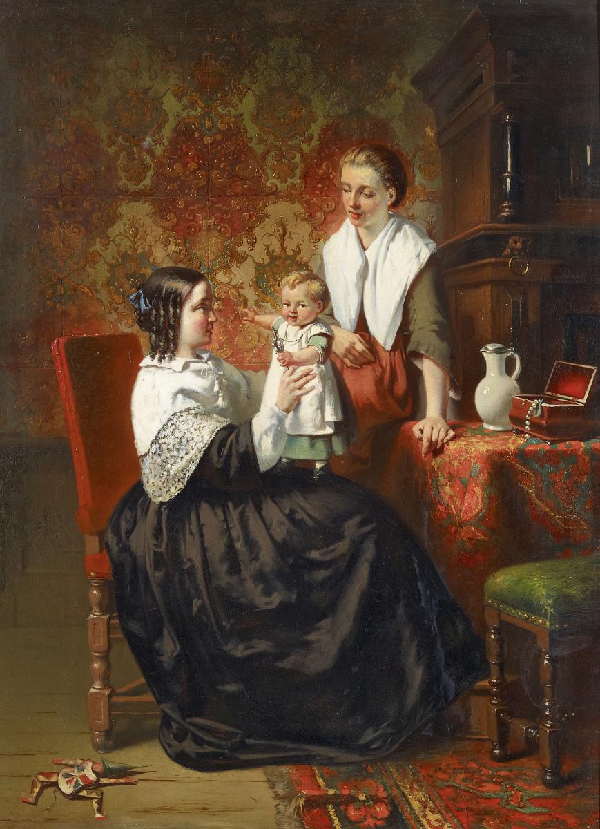 Johann Christian Gustav Zeitz - Mutter mit Kind, 55003-3, Van Ham Kunstauktionen