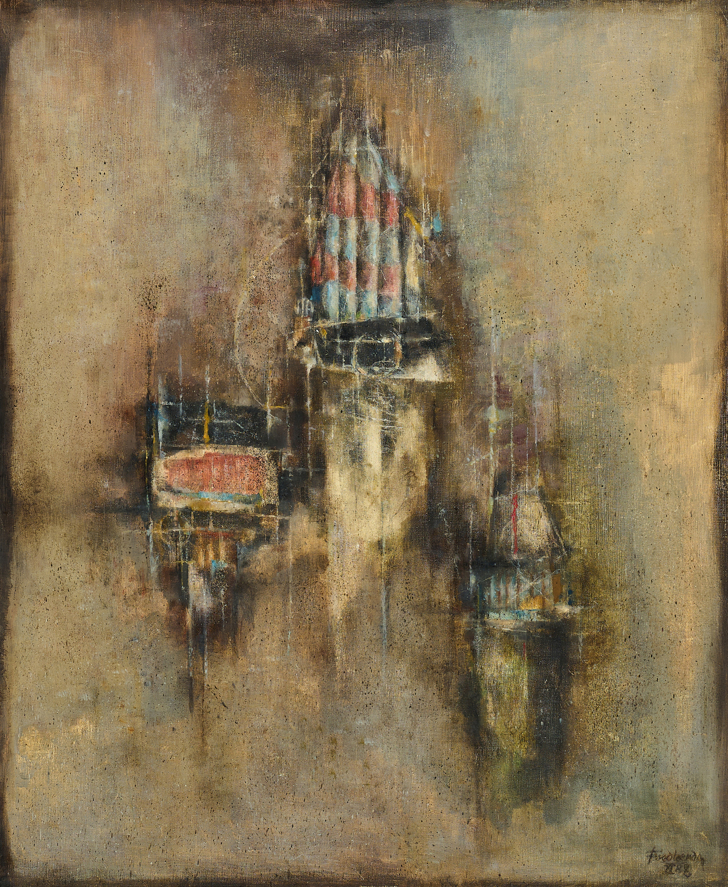 Johnny Friedlaender - Formes fond sombre, 60174-379, Van Ham Kunstauktionen