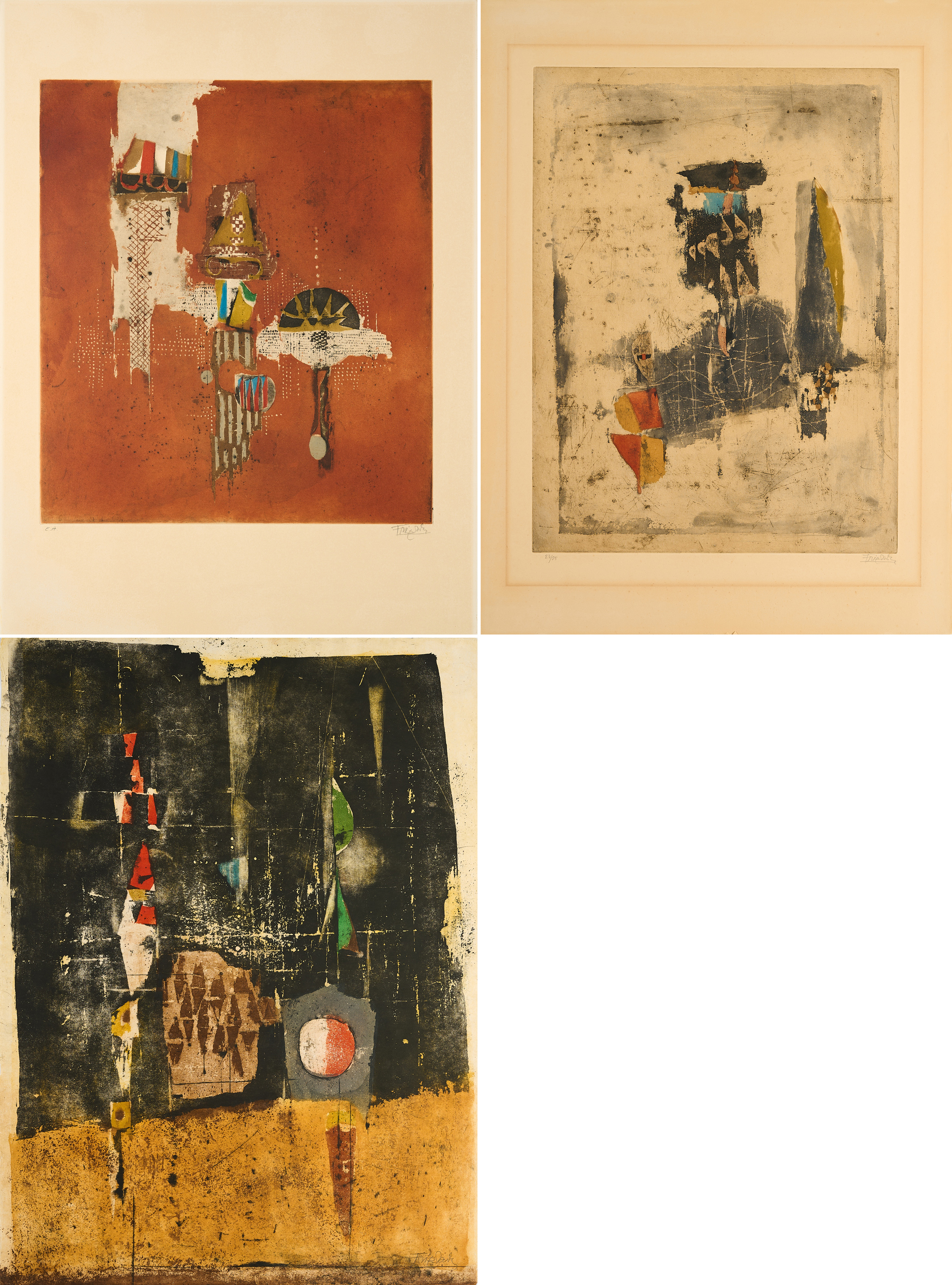 Johnny Friedlaender - Konvolut von 3 Radierungen, 60174-4, Van Ham Kunstauktionen