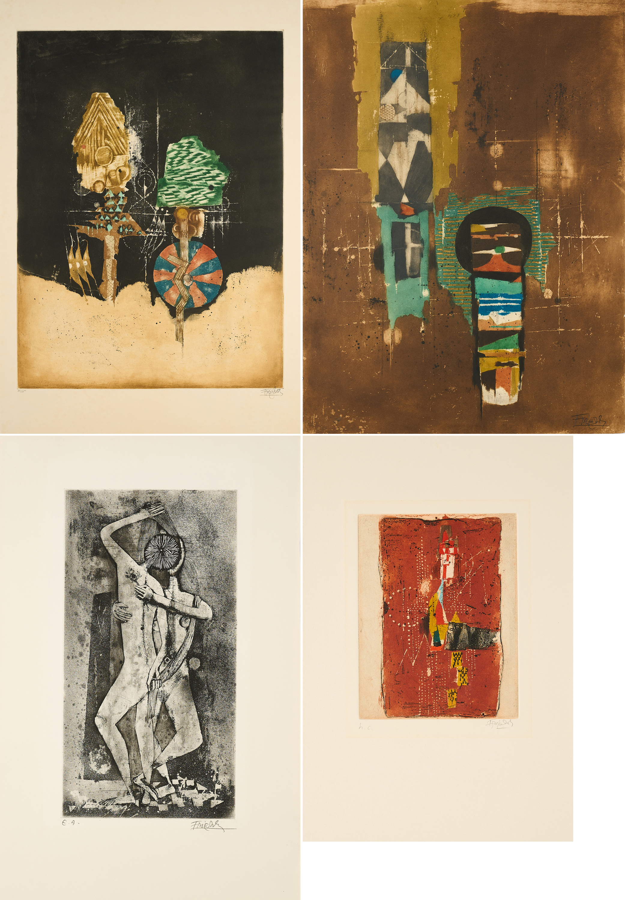 Johnny Friedlaender - Konvolut von 4 Druckgrafiken, 60174-34, Van Ham Kunstauktionen