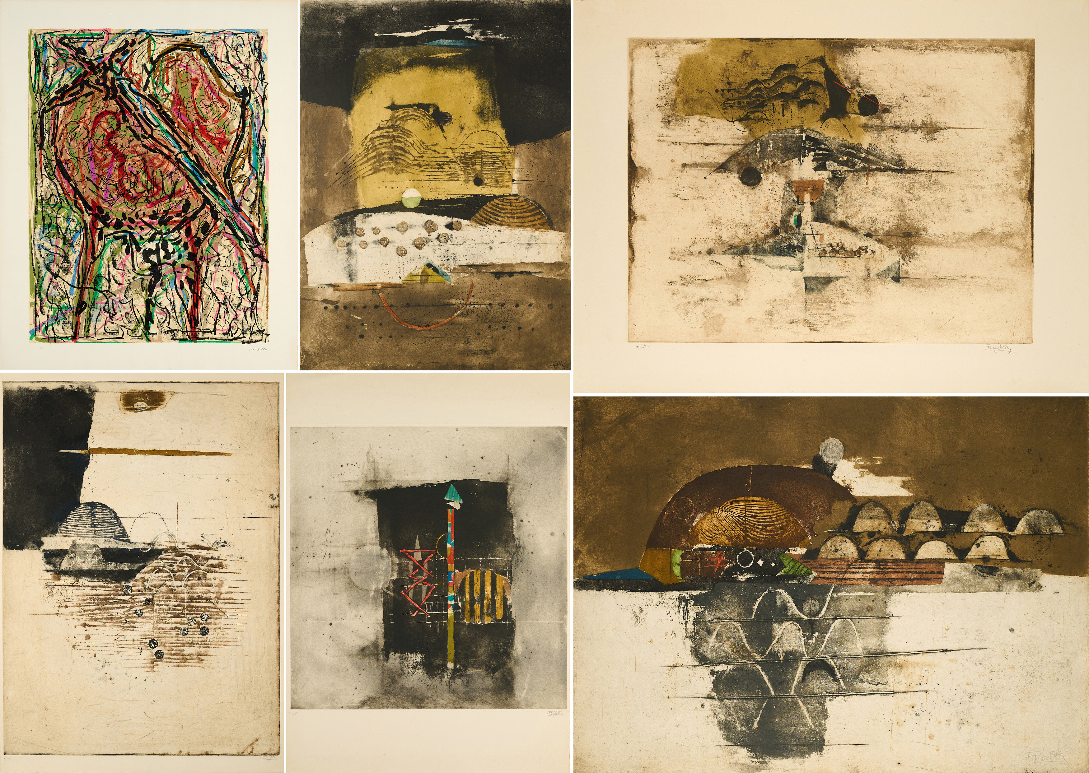 Johnny Friedlaender - Konvolut von 7 Druckgrafiken, 60174-527, Van Ham Kunstauktionen