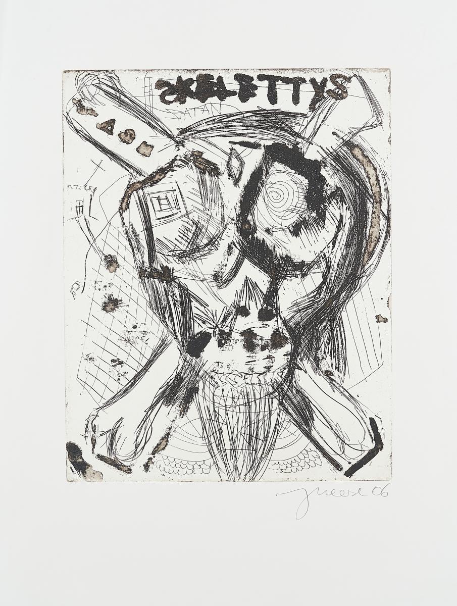 Jonathan Meese - DON SKELETTI IM FETTNAPF MIT 10 ZAEPFCHEN, 65546-355, Van Ham Kunstauktionen
