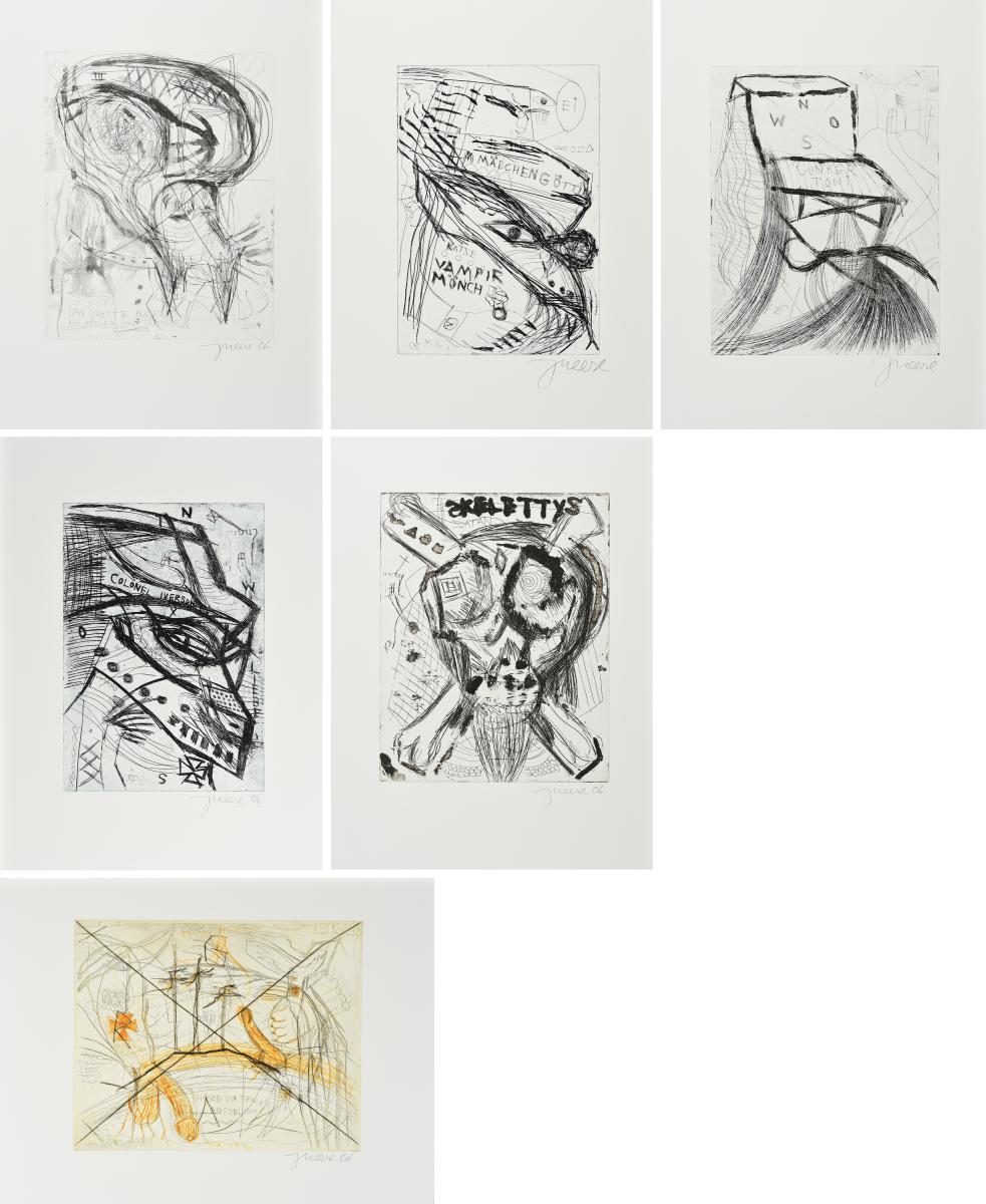 Jonathan Meese - Serie von 6 Radierungen, 65276-17, Van Ham Kunstauktionen