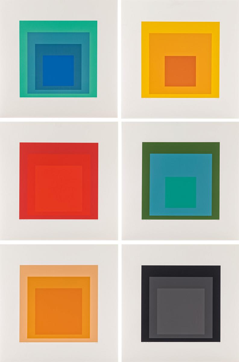 Josef Albers - Hommage to the Square Edition Keller Ia - Ik, 70000-1, Van Ham Kunstauktionen