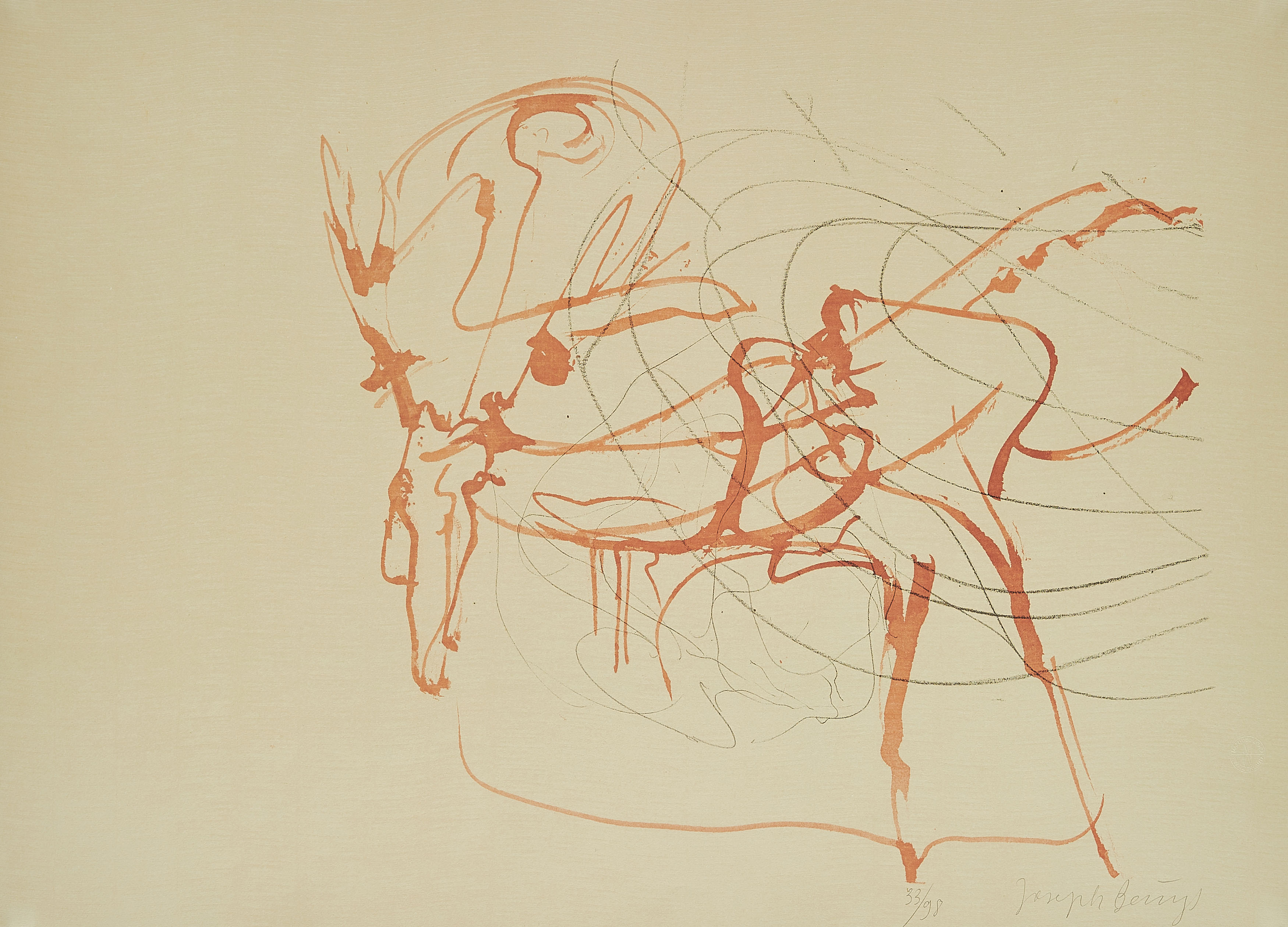 Joseph Beuys - Hirsch und Sonne Aus Spur I, 70192-6, Van Ham Kunstauktionen