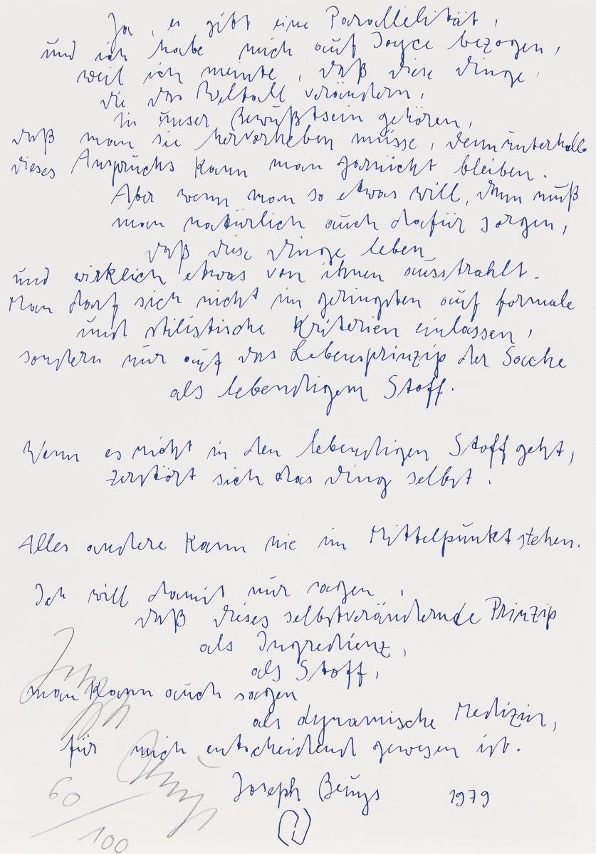 Joseph Beuys - James Joyce, 58062-87, Van Ham Kunstauktionen