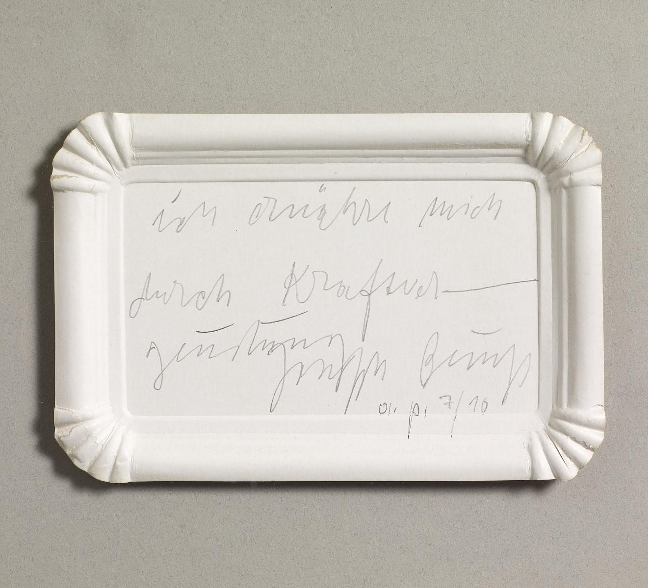 Joseph Beuys - ich ernaehre mich durch Kraftvergeudung, 57649-2, Van Ham Kunstauktionen