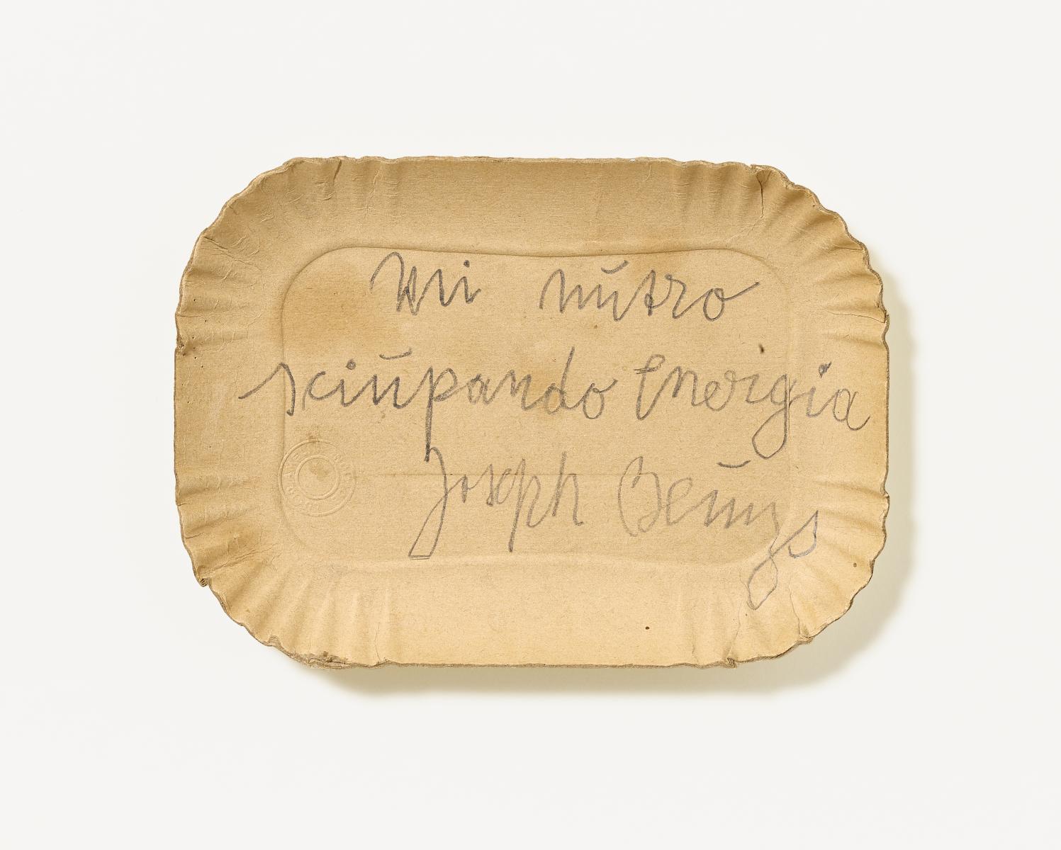 Joseph Beuys - mi nutro sciupando energia, 58746-1, Van Ham Kunstauktionen