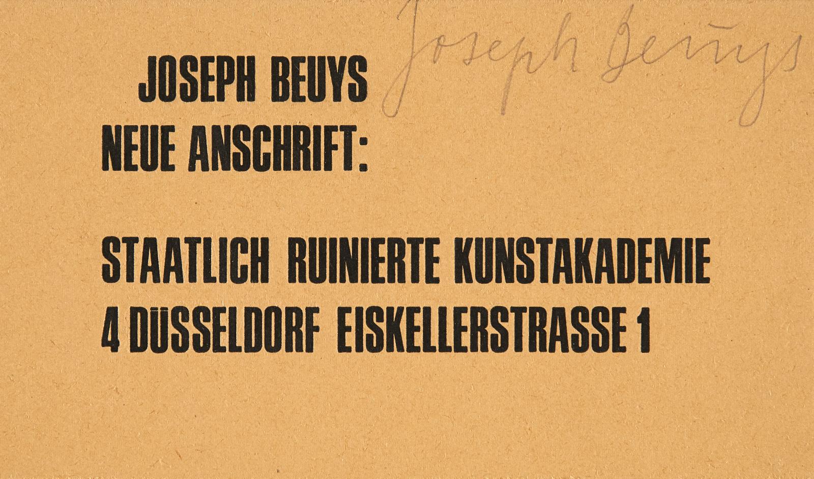 Joseph Beuys - Auktion 322 Los 705, 51891-3, Van Ham Kunstauktionen