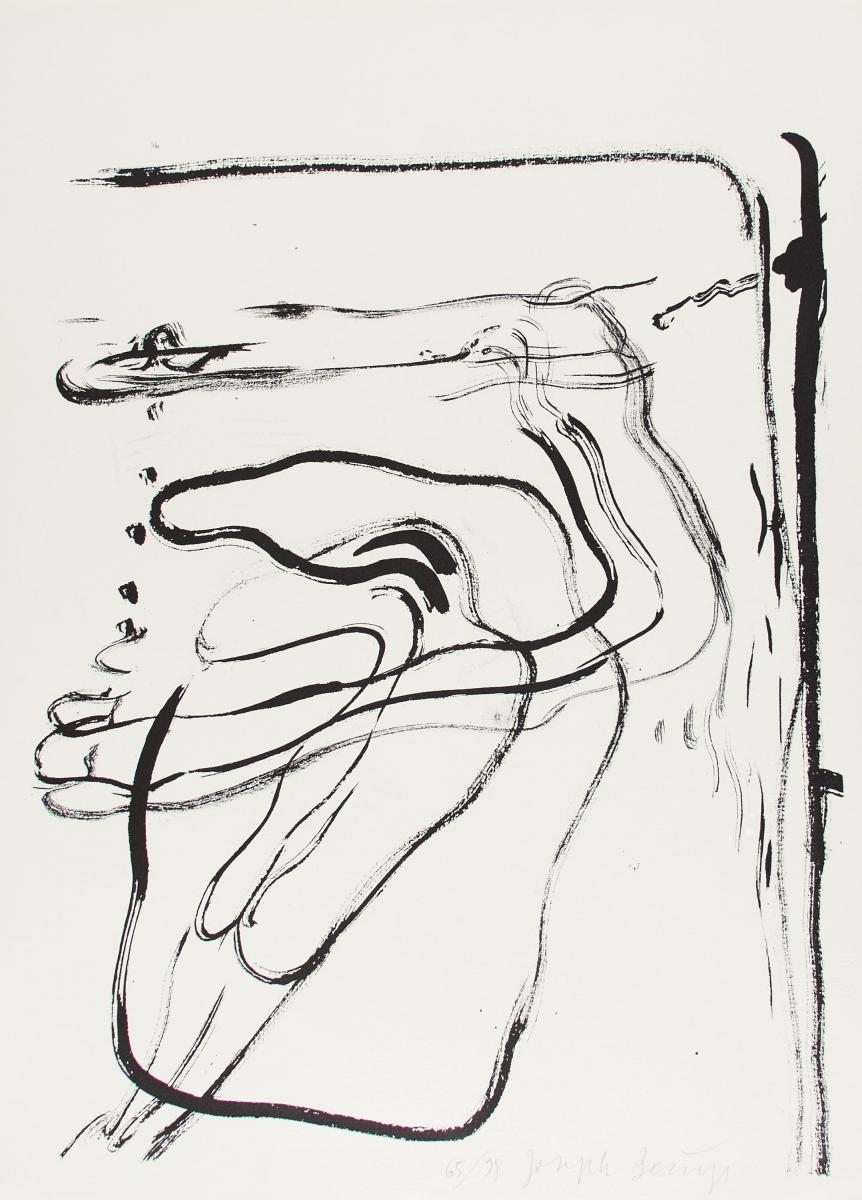 Joseph Beuys - Spur I 4 Blaetter aus einer Mappe mit 9 Arbeiten, 56801-4027, Van Ham Kunstauktionen