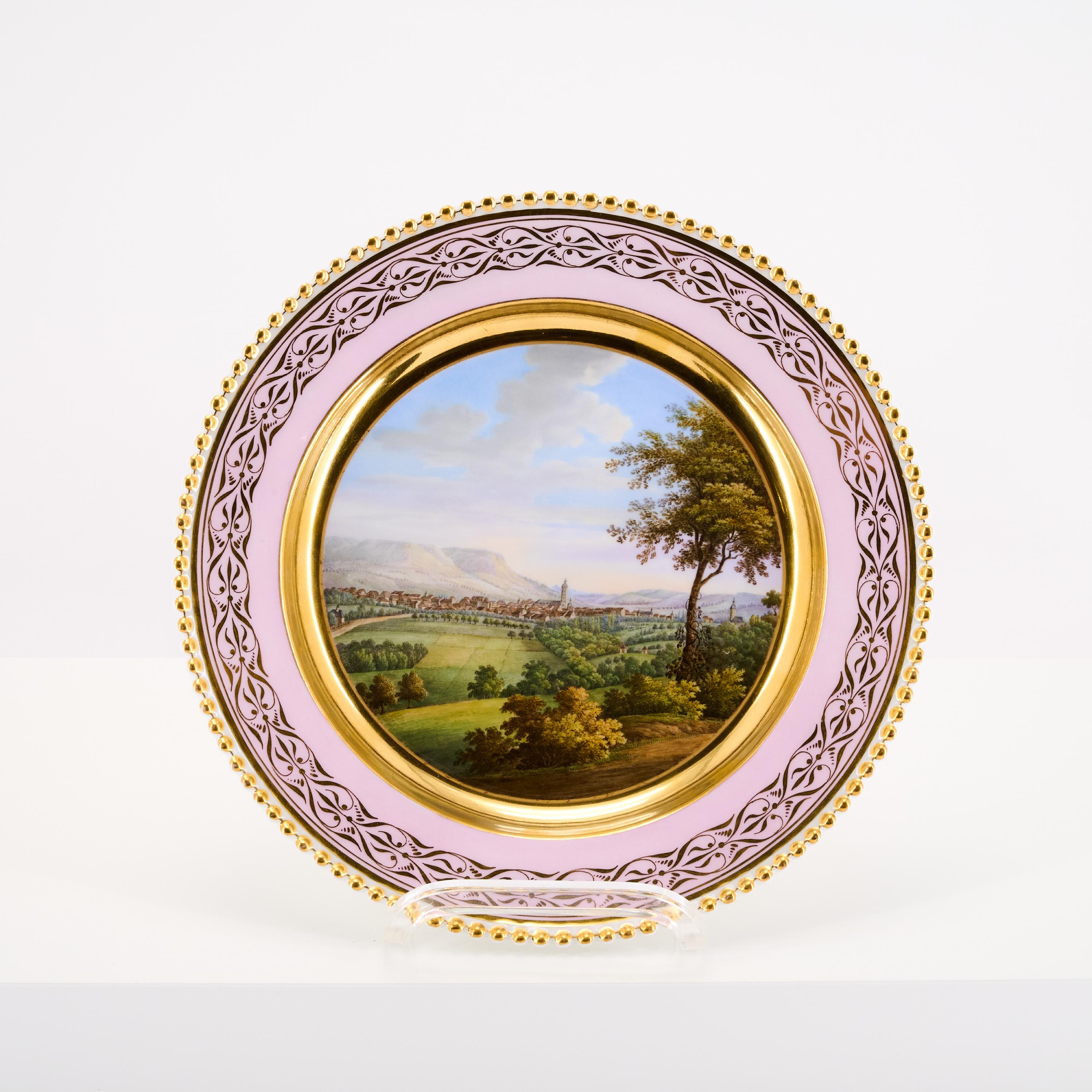 KPM - Bildteller mit Ansicht von Jena, 81787-19, Van Ham Kunstauktionen